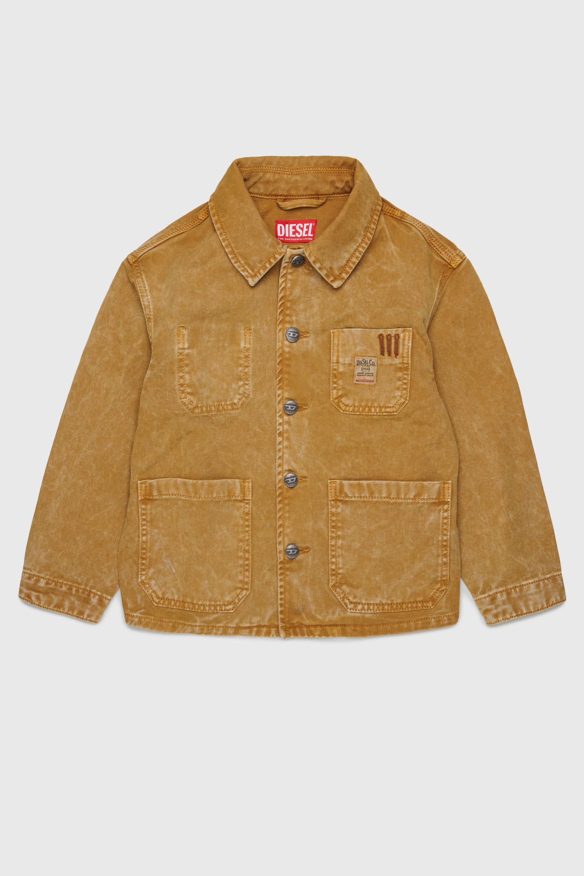 Diesel - JSTACK, Veste-chemise style workwear Homme in Marron - 1