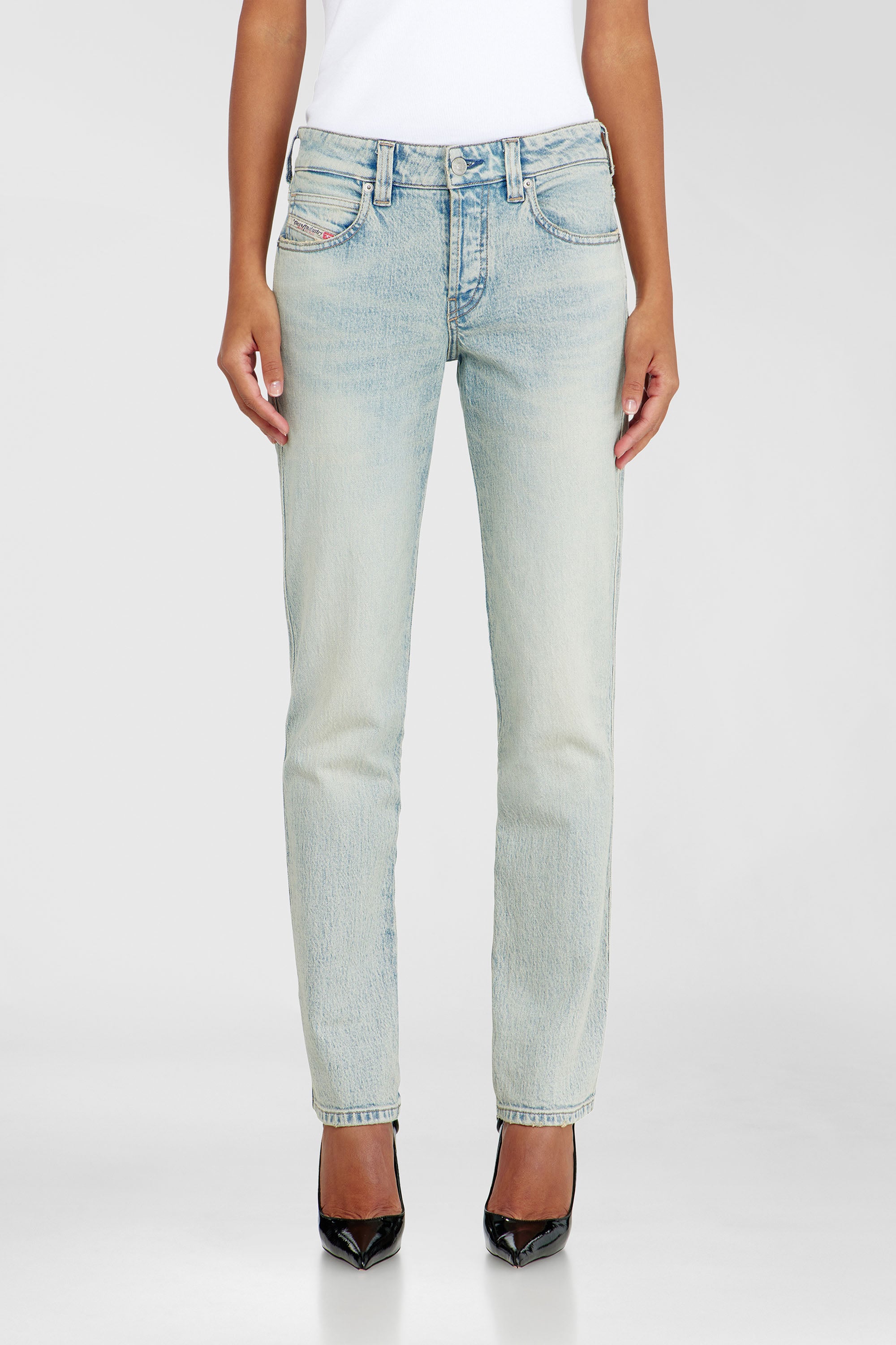 Diesel - Slim Jeans 1992 D-Jiann 0KBBK Donna, Blu Chiaro - Image 1