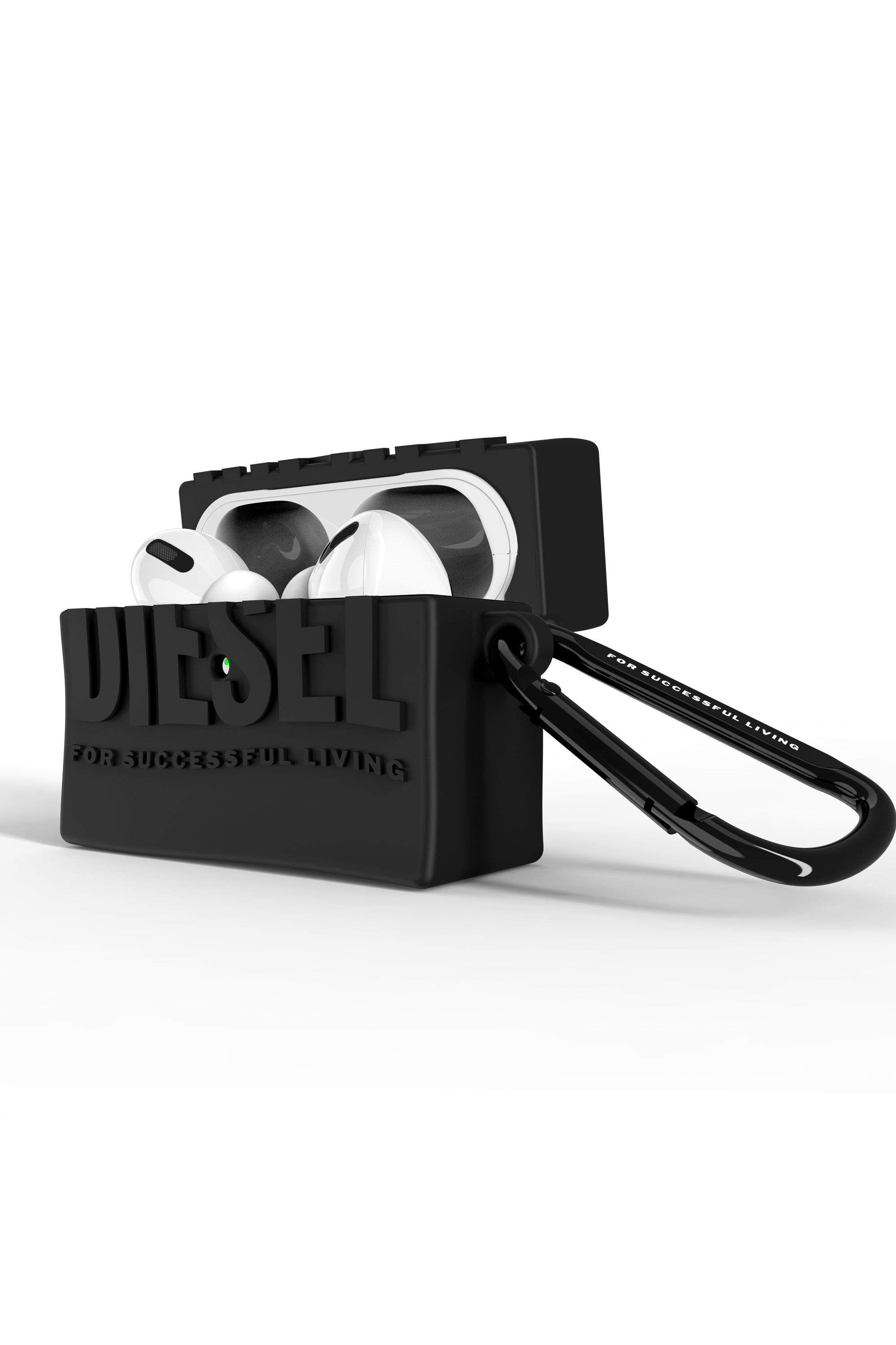 Diesel - 60080 AIRPOD CASE, Unisex Silikon Case für Airpods Pro/Pro 2 in Schwarz - Image 3