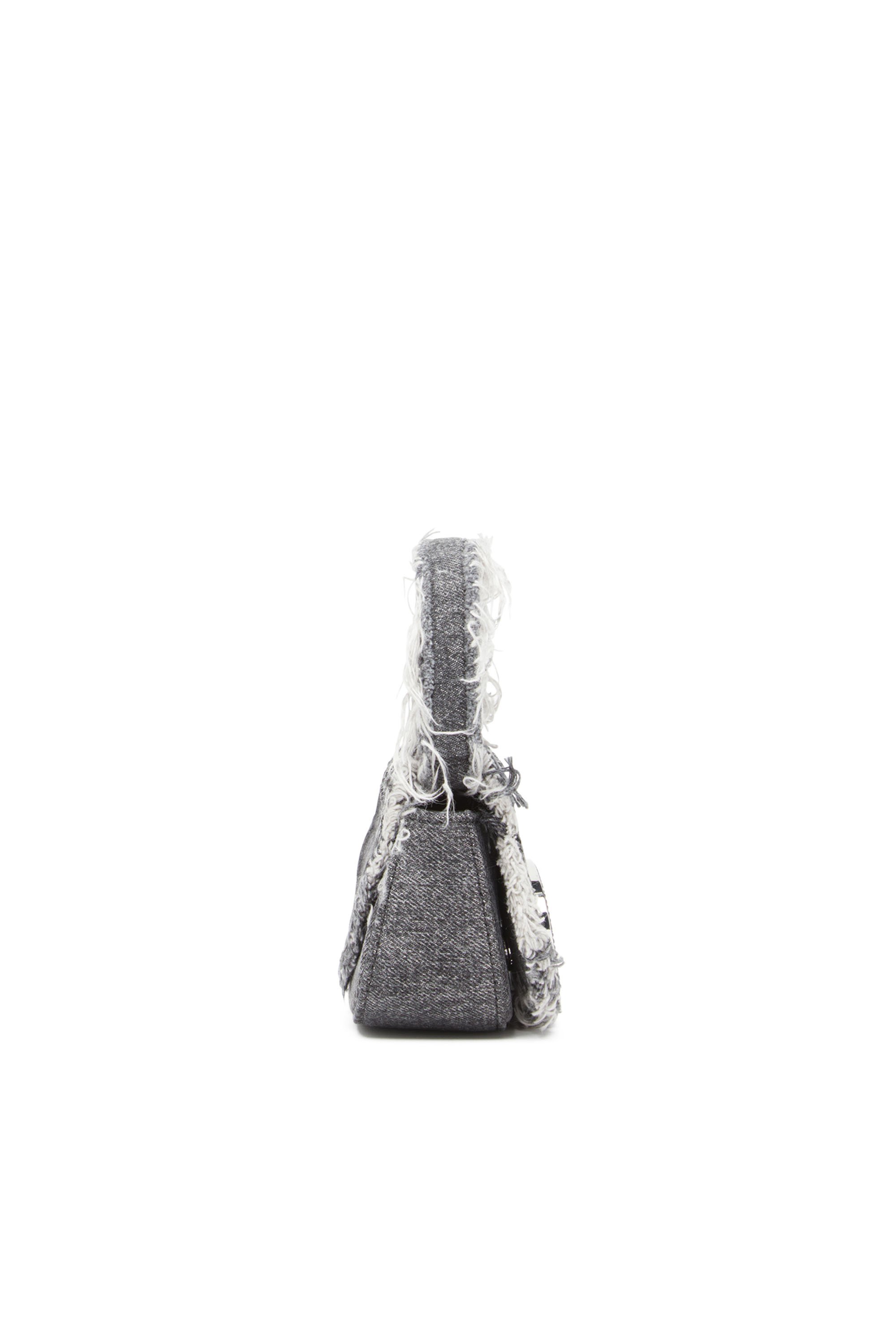 Diesel - 1DR XS, Damen 1DR XS-Ikonische Mini-Tasche aus Denim mit Strass in Schwarz - Image 3