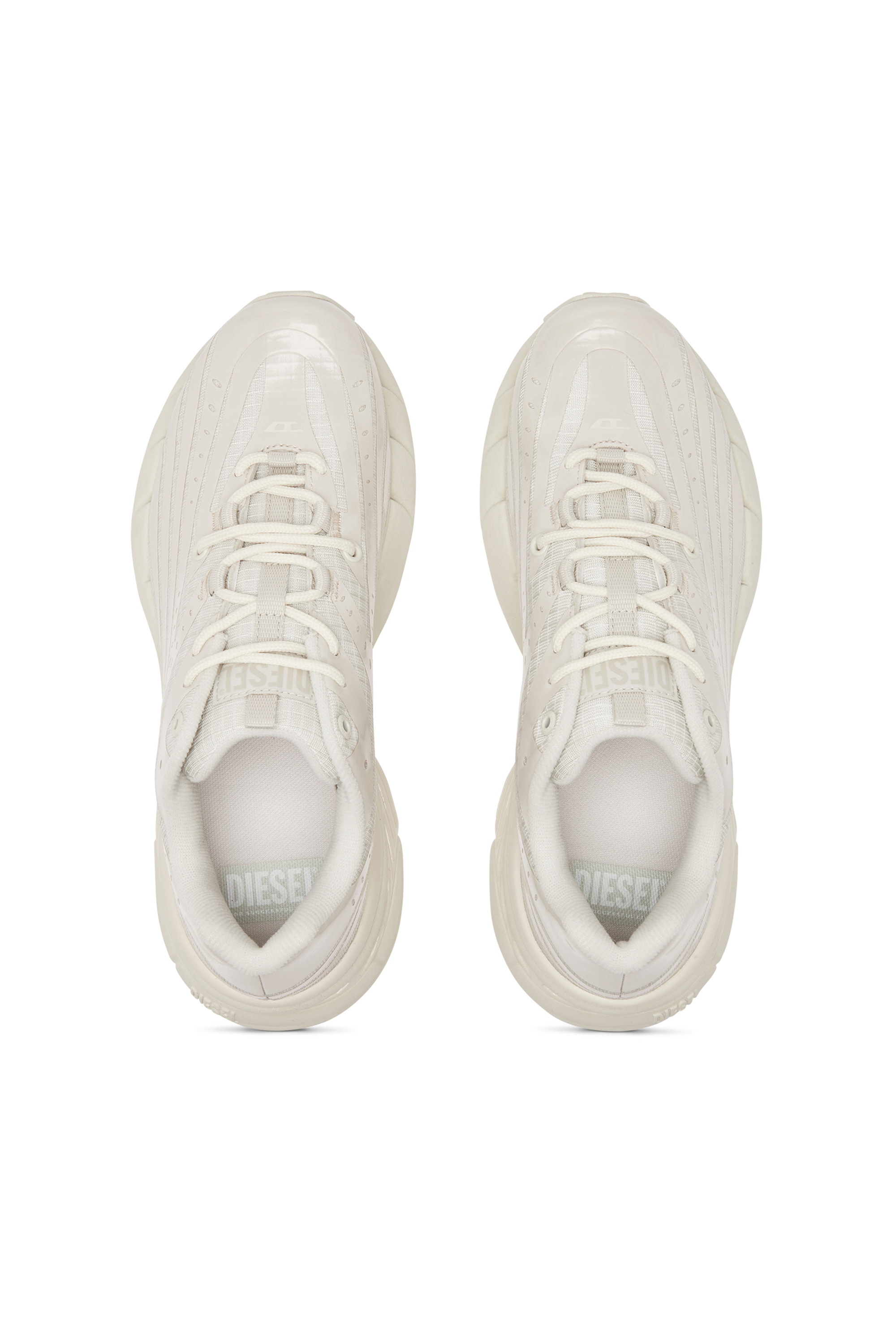 Diesel - D-AIRSPEED LOW W, D-Airspeed Low-Sneakers monochromes avec revêtement nacré Femme in Blanc - 5