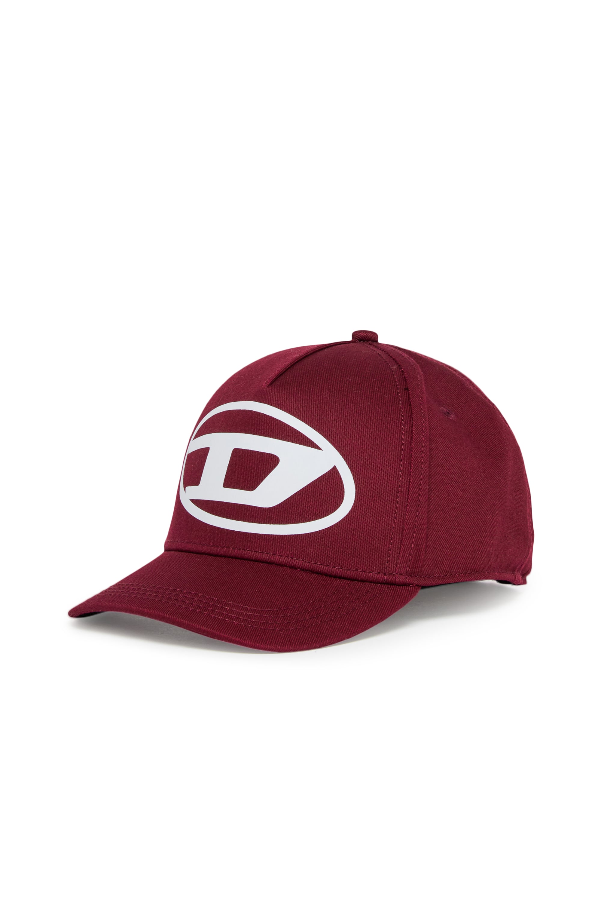 Diesel - FLIMO, Cappellino da baseball con stampa Oval D logo Uomo in Rosso - 1
