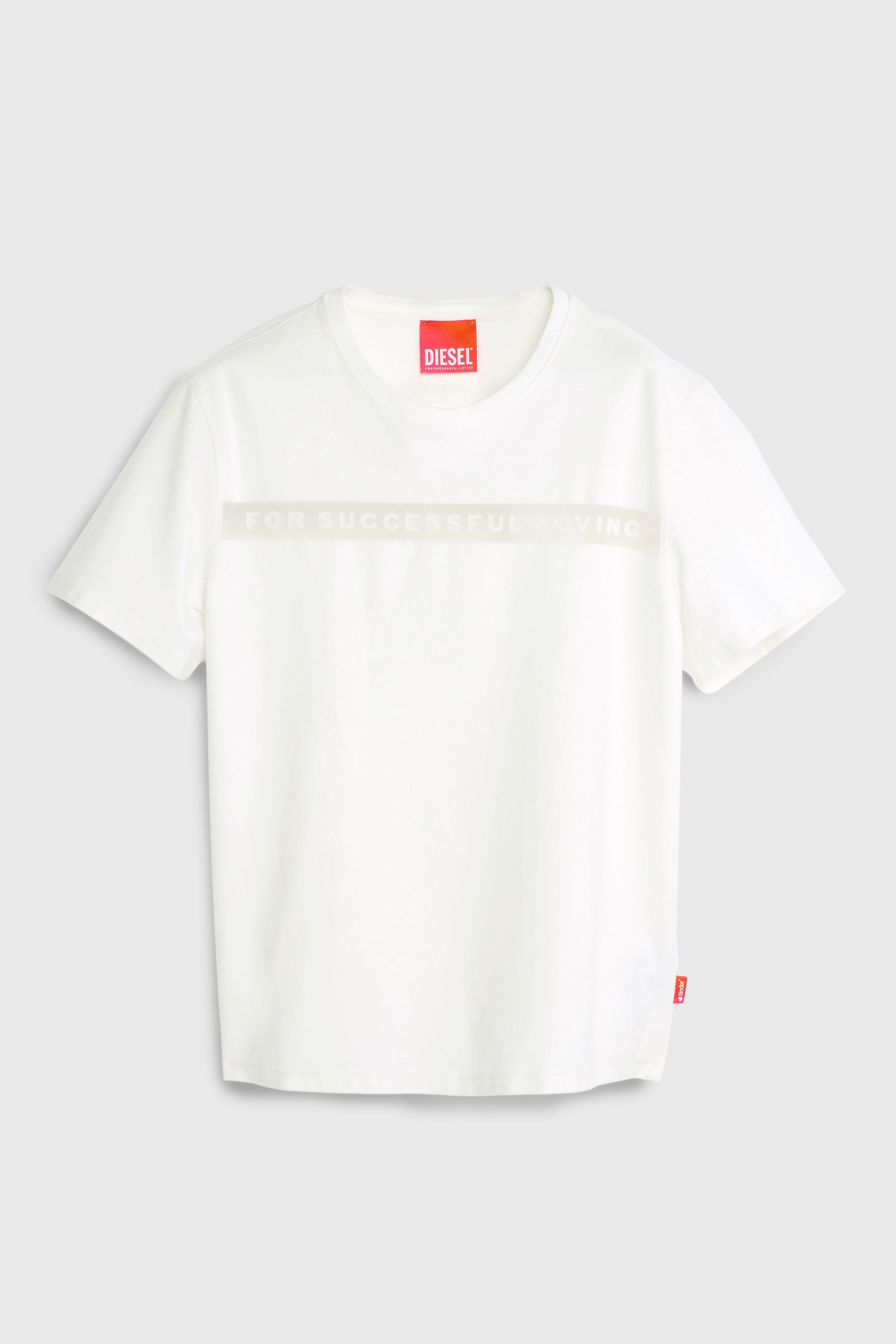 Diesel - PR-T-NOTS-CHI-R, T-shirt con logo For Successful Loving Unisex in Bianco - 2