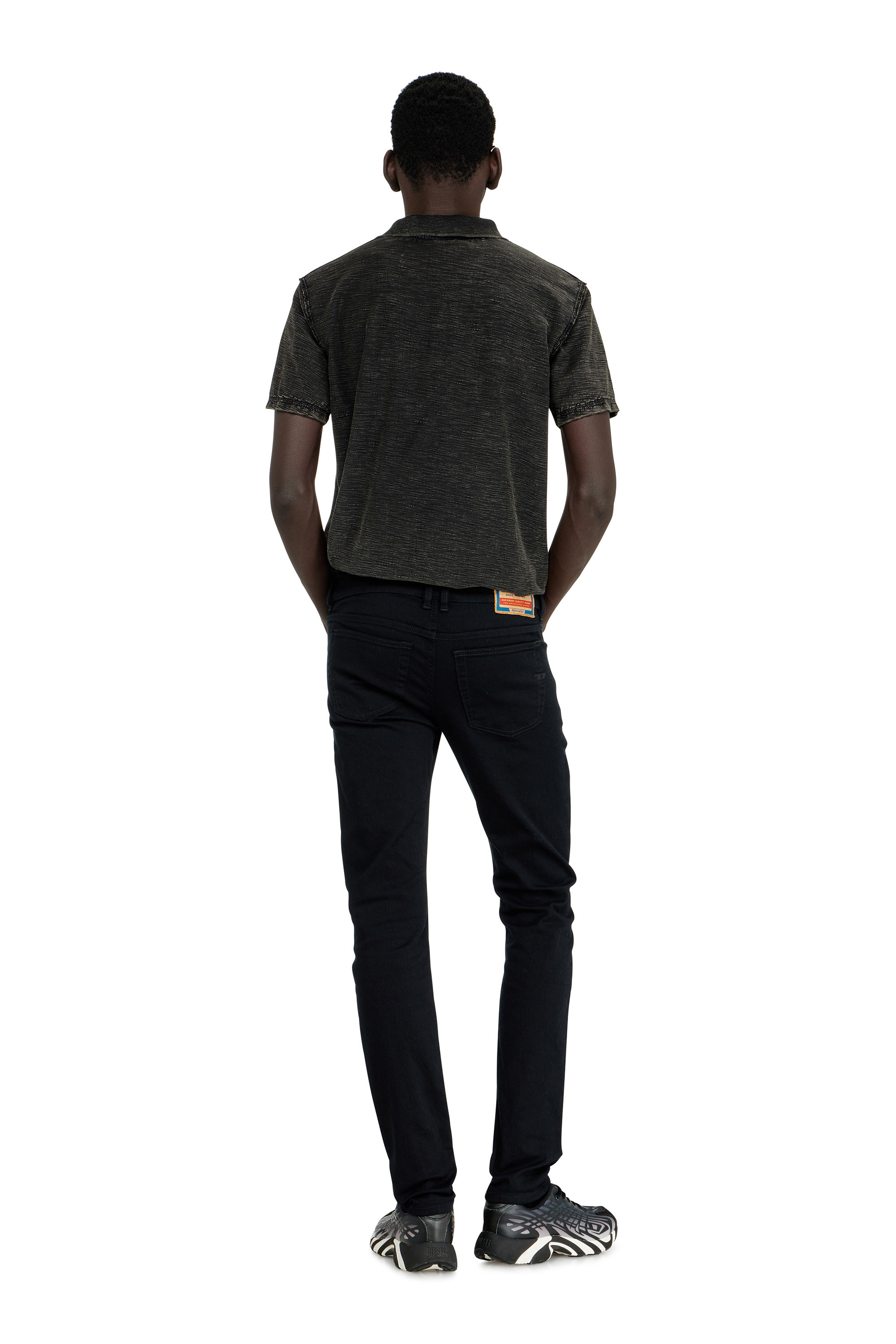 Diesel - Skinny Jeans 1979 Sleenker 09C51 Homme, Noir/Gris fonc&eacute; - Image 3