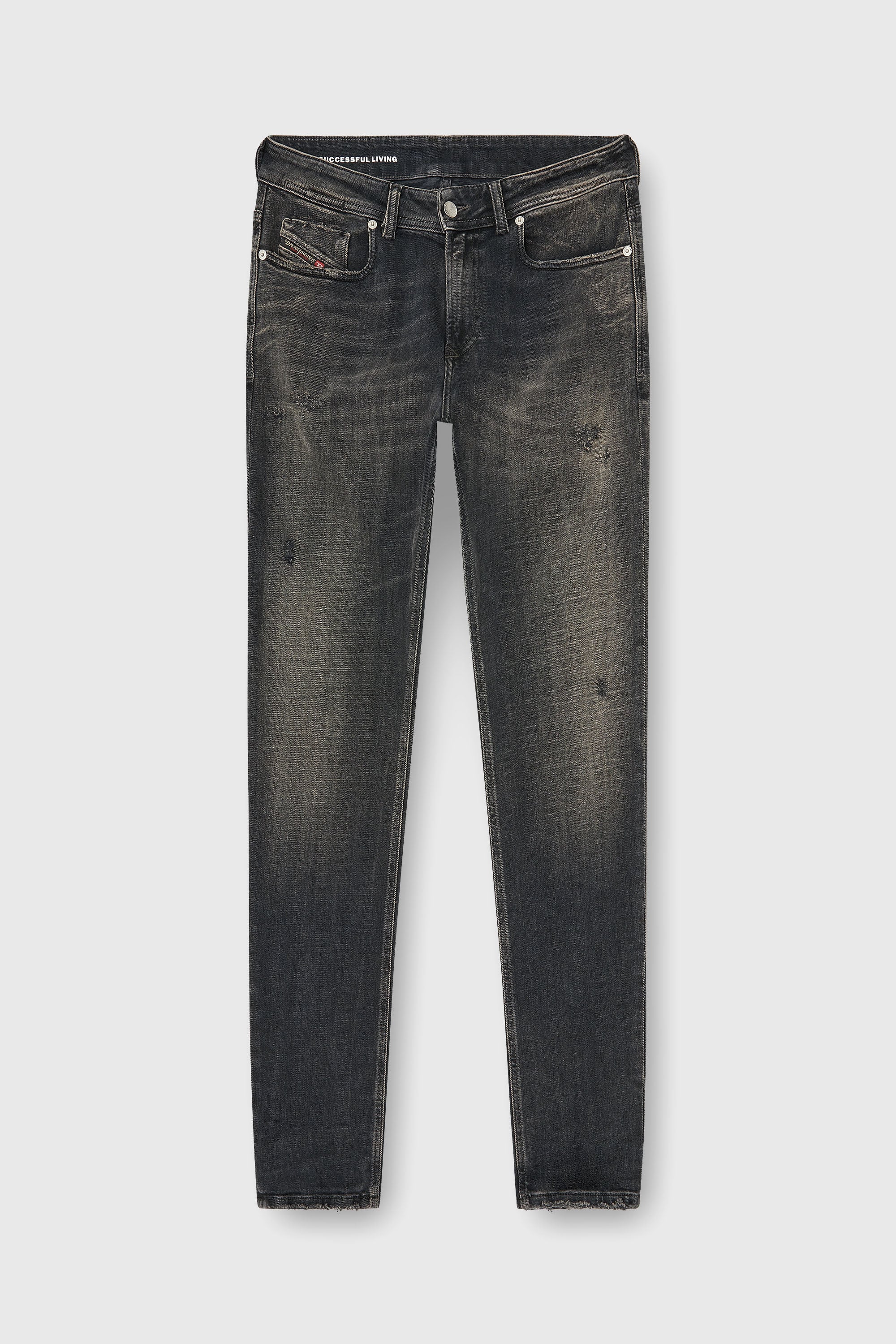 Diesel - Herren Skinny Jeans 1979 Sleenker 09P77, Schwarz/Dunkelgrau - 2