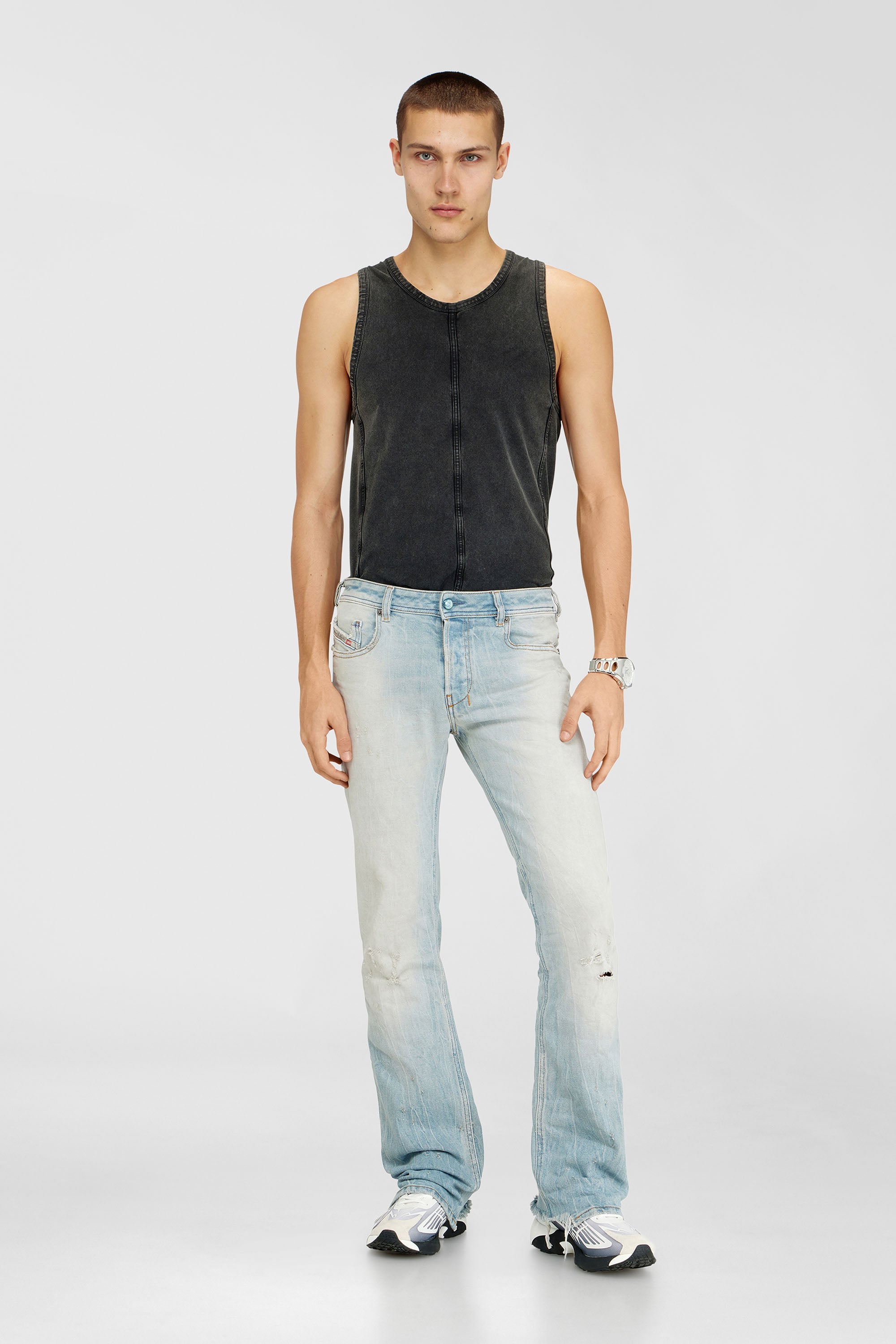 Diesel - Bootcut Jeans 2007 Zatiny 09N47 Uomo, Blu Chiaro - Image 1