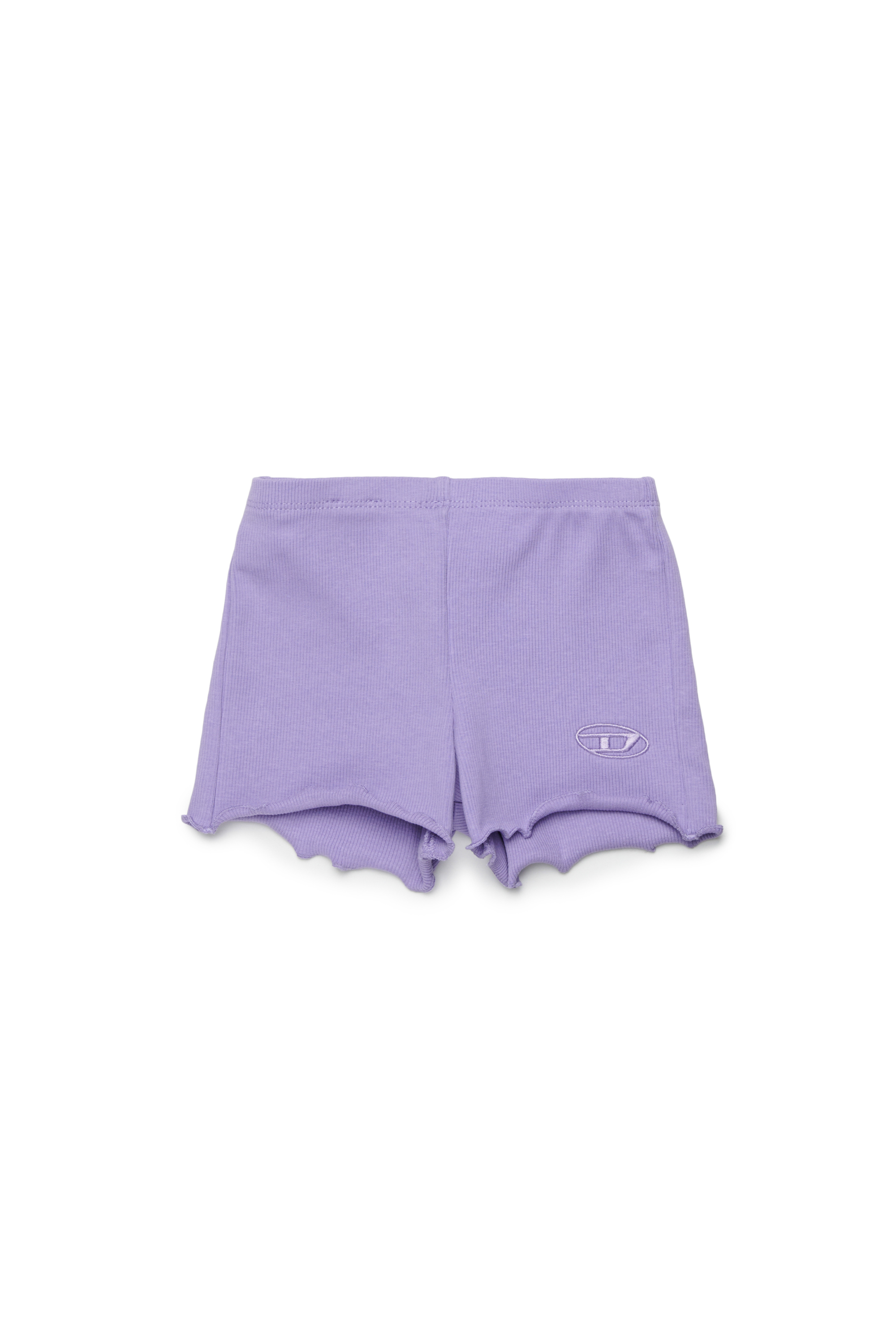 Diesel - PASPYB, Damen Baumwollshorts mit umgeschlagenen S&auml;umen in Violett - 1
