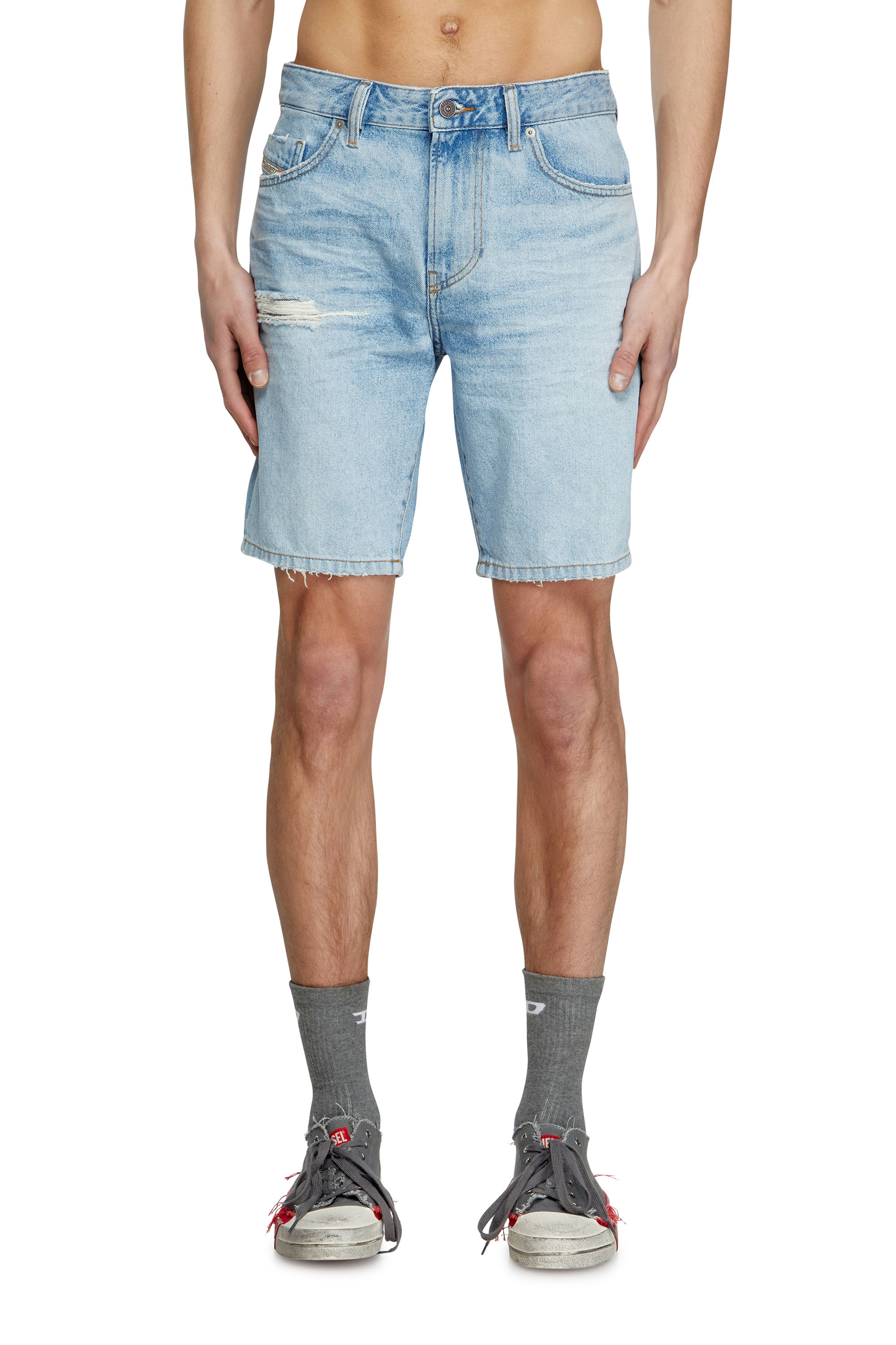 Diesel - D-FIN, Short slim en denim Homme in Bleu - 3