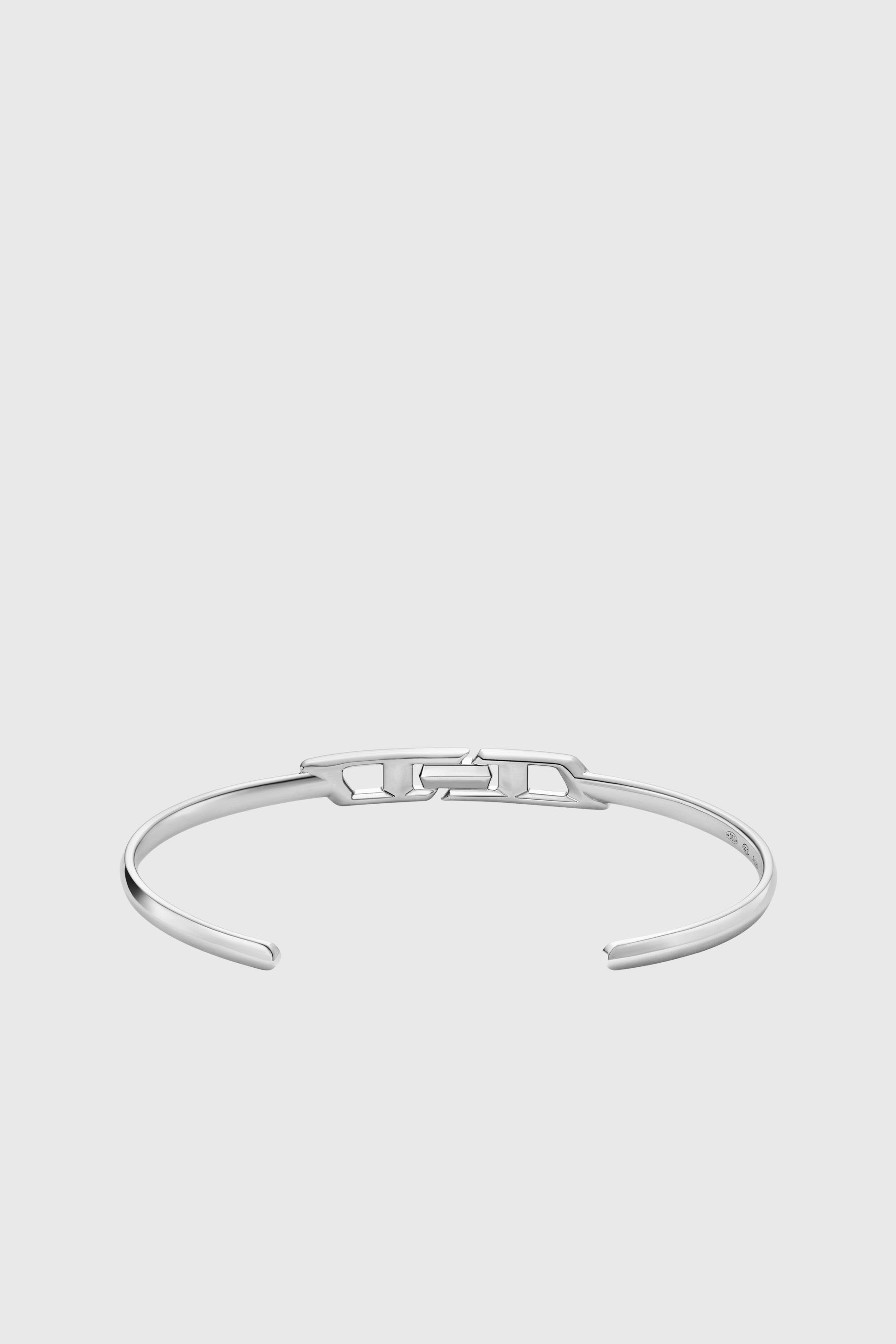 Diesel - DL1362040 STERLING SILVER JEWEL, Unisex's Sterling silver cuff bracelet in Silver - 2
