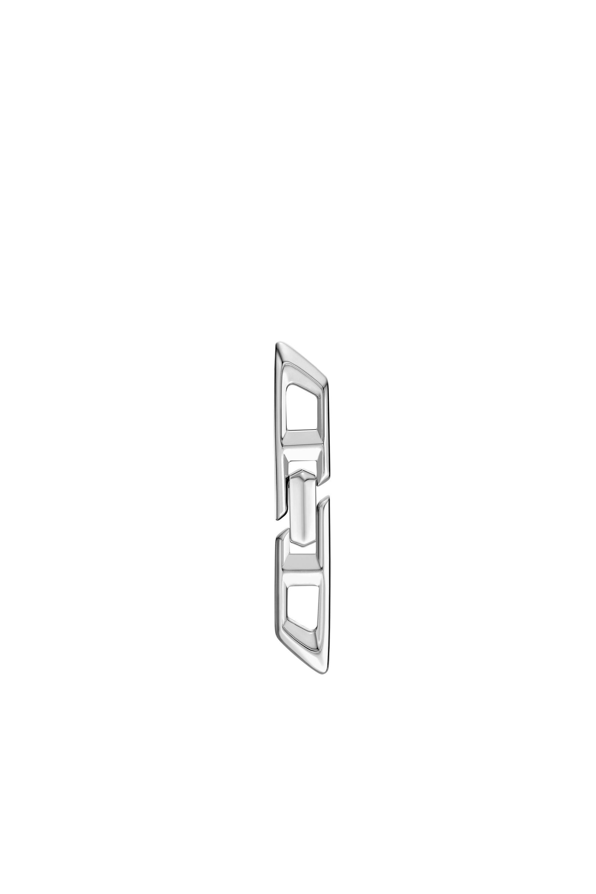 Diesel - DL1348040 JEWEL, Unisex D Logo-Ohrring aus Sterlingsilber in Silber - Image 1