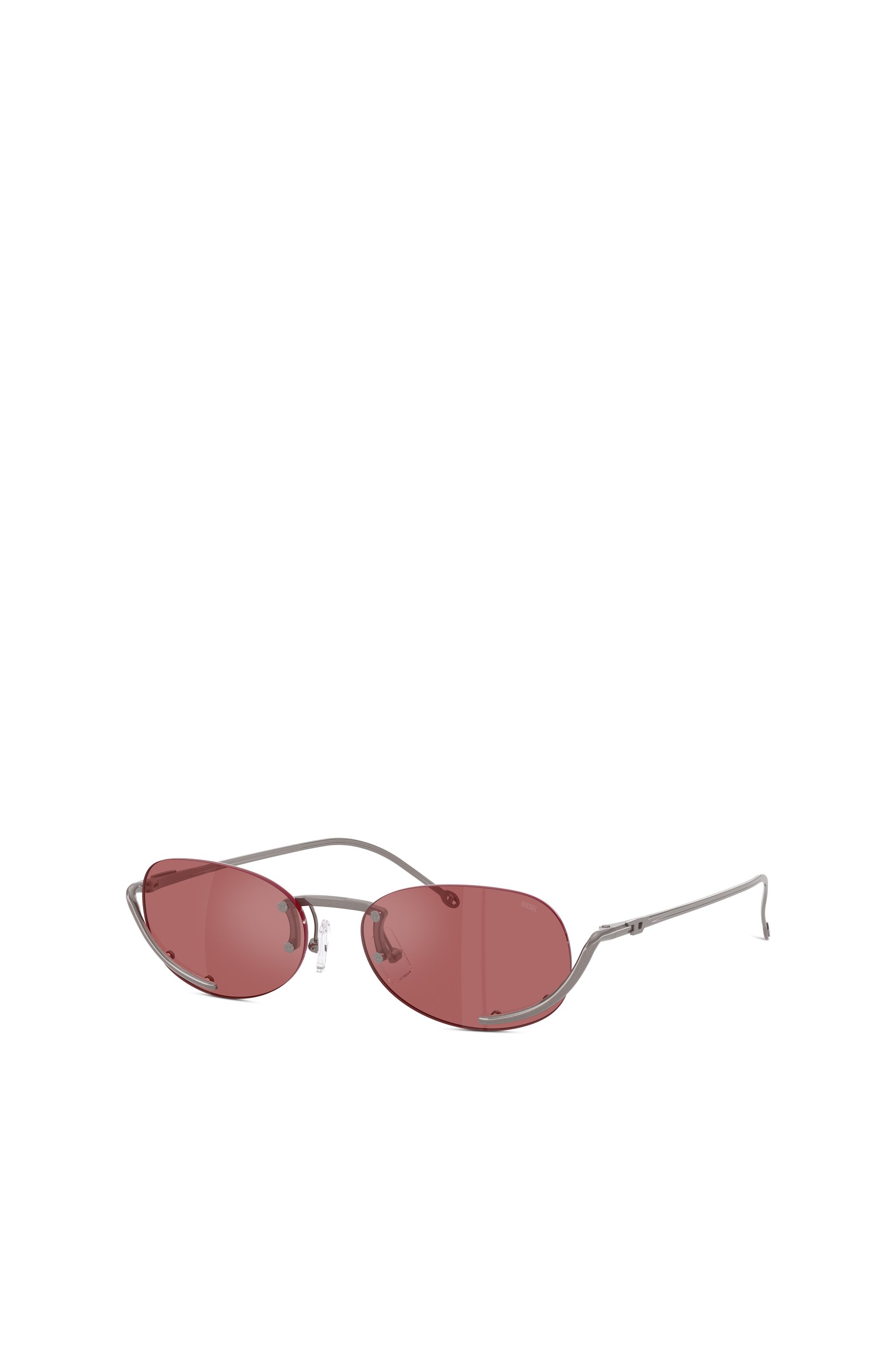 Diesel - 0DL1004, Lunettes de soleil ovales Mixte in Rouge - 4