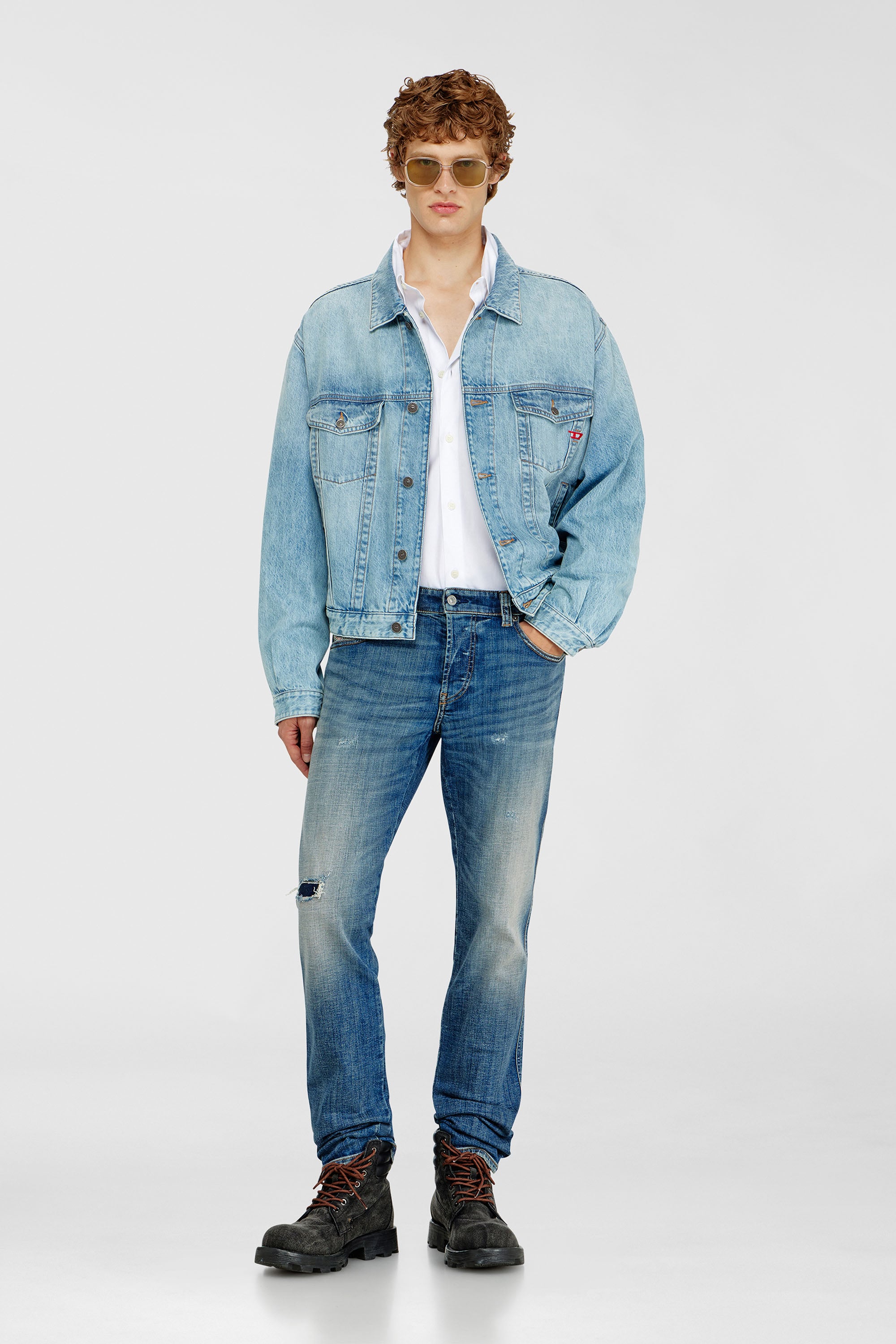 Diesel - D-RANGER, Giacca trucker in denim Unisex in Blu - 2