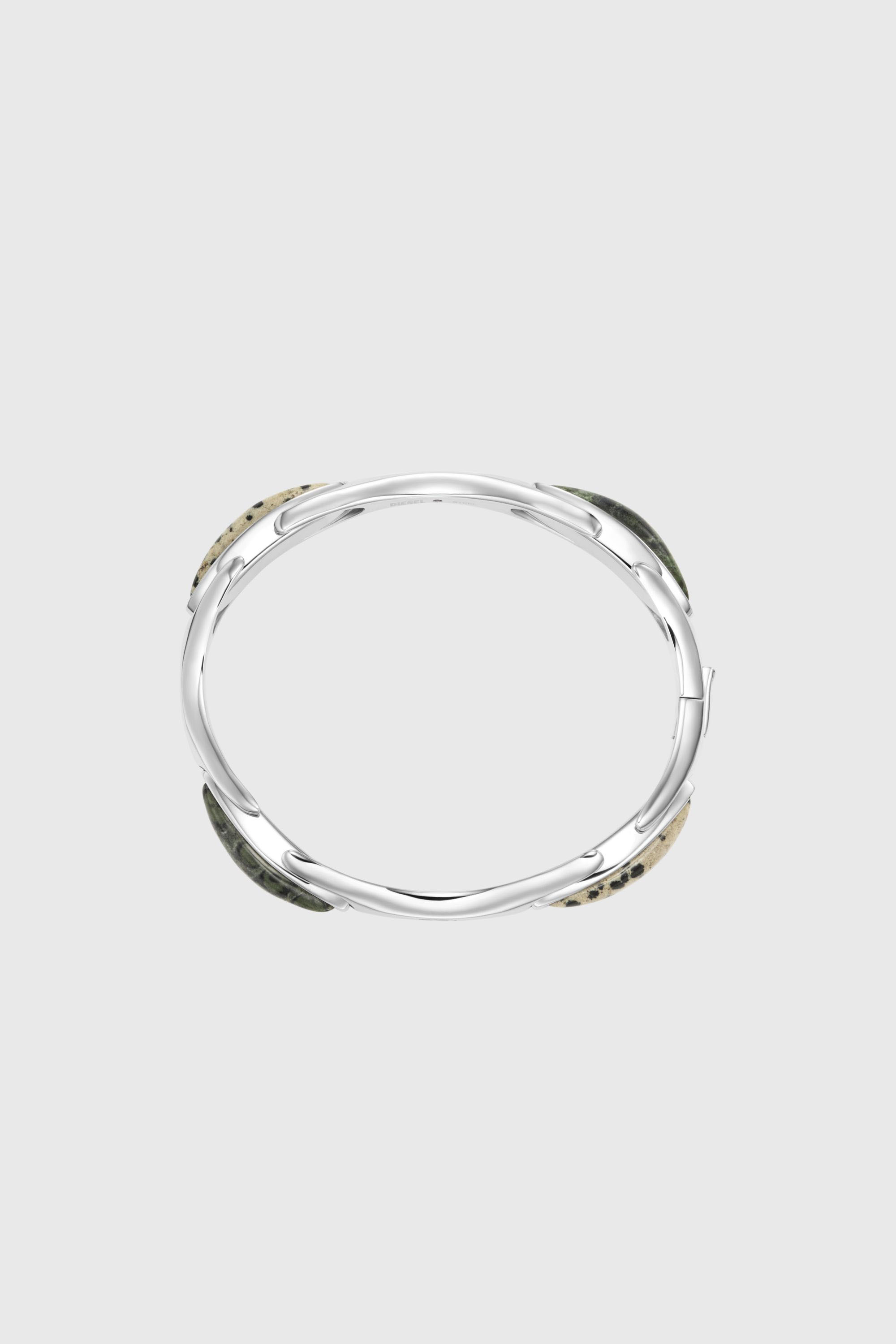 Diesel - DX167840 JEWELLERY, Bracelet jonc en acier inoxydable Mixte in Gris argent&eacute; - 2