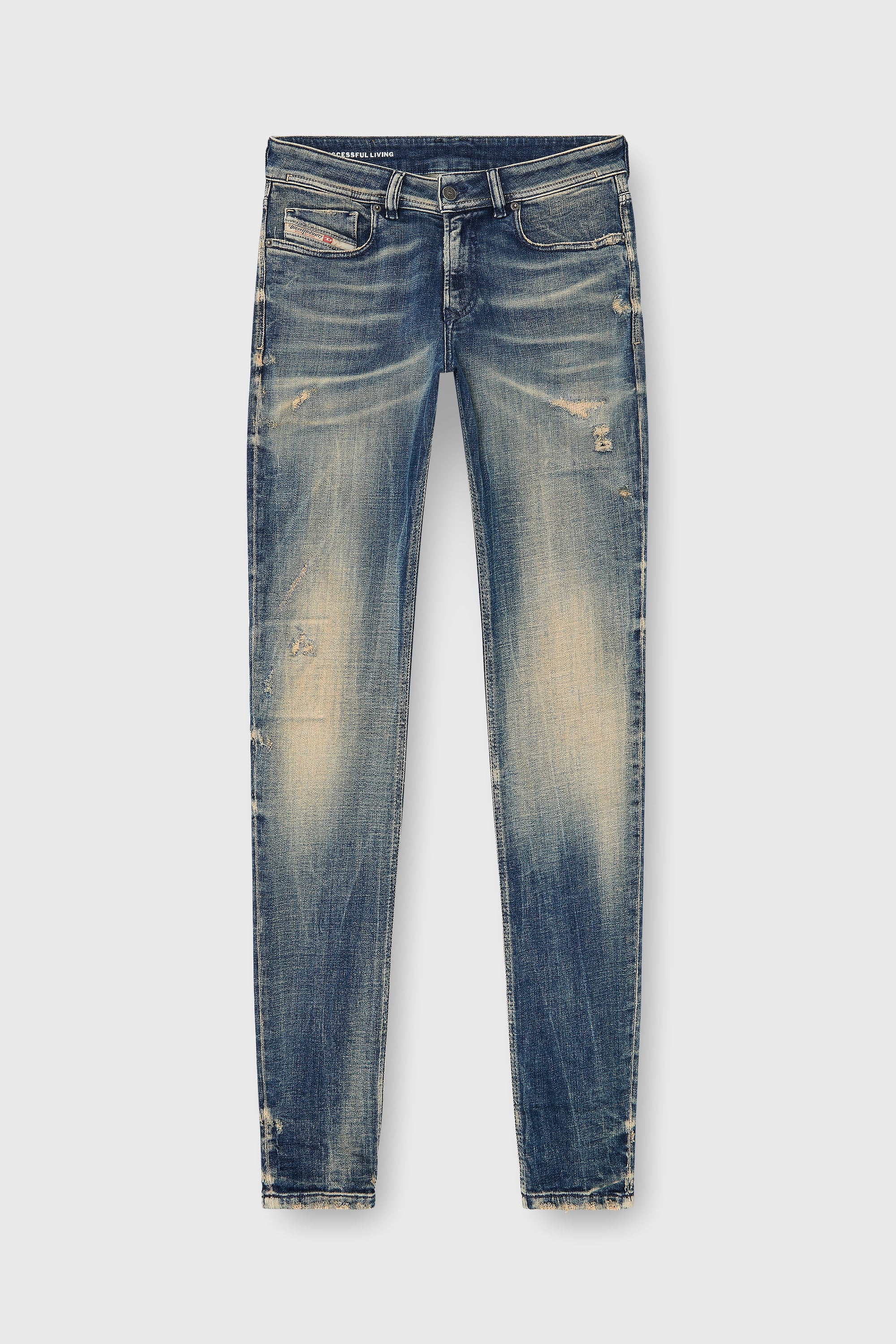 Diesel - Skinny Jeans 1979 Sleenker 09P68 Uomo, Blu Scuro - Image 2