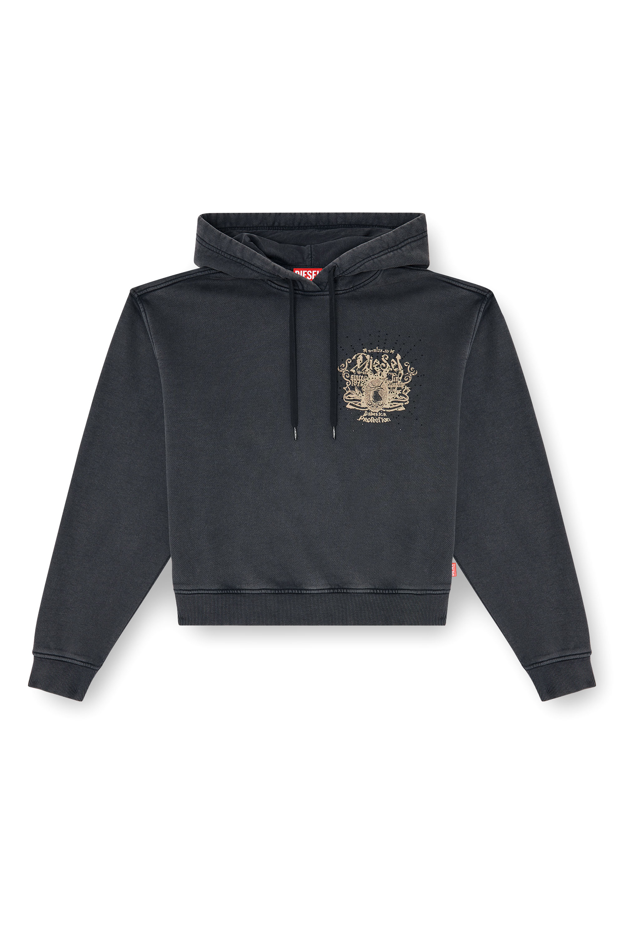Diesel - F-PHOENY, Felpa con cappuccio con stampe e applicazioni di strass Donna in ToBeDefined - 3
