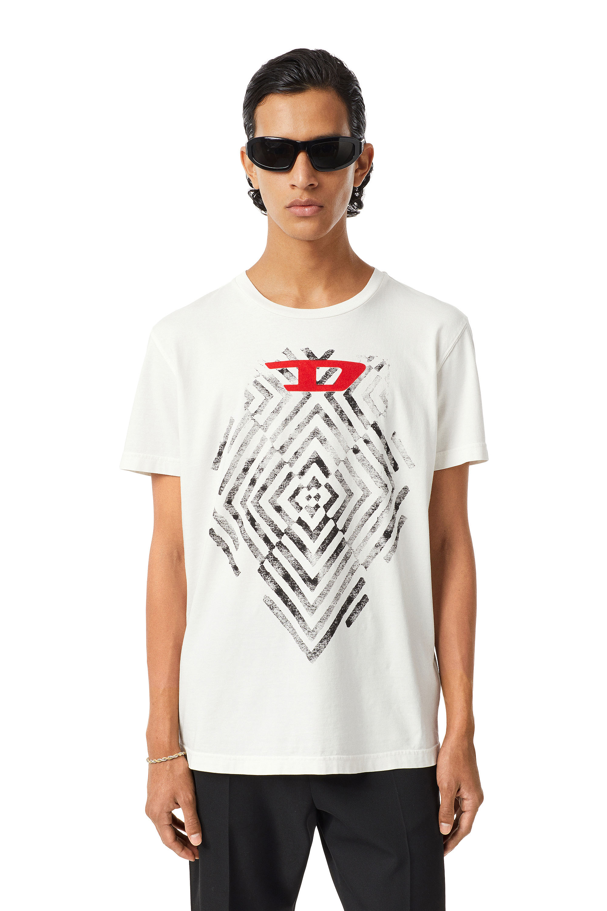T-DIEGOR-C16, White - T-Shirts