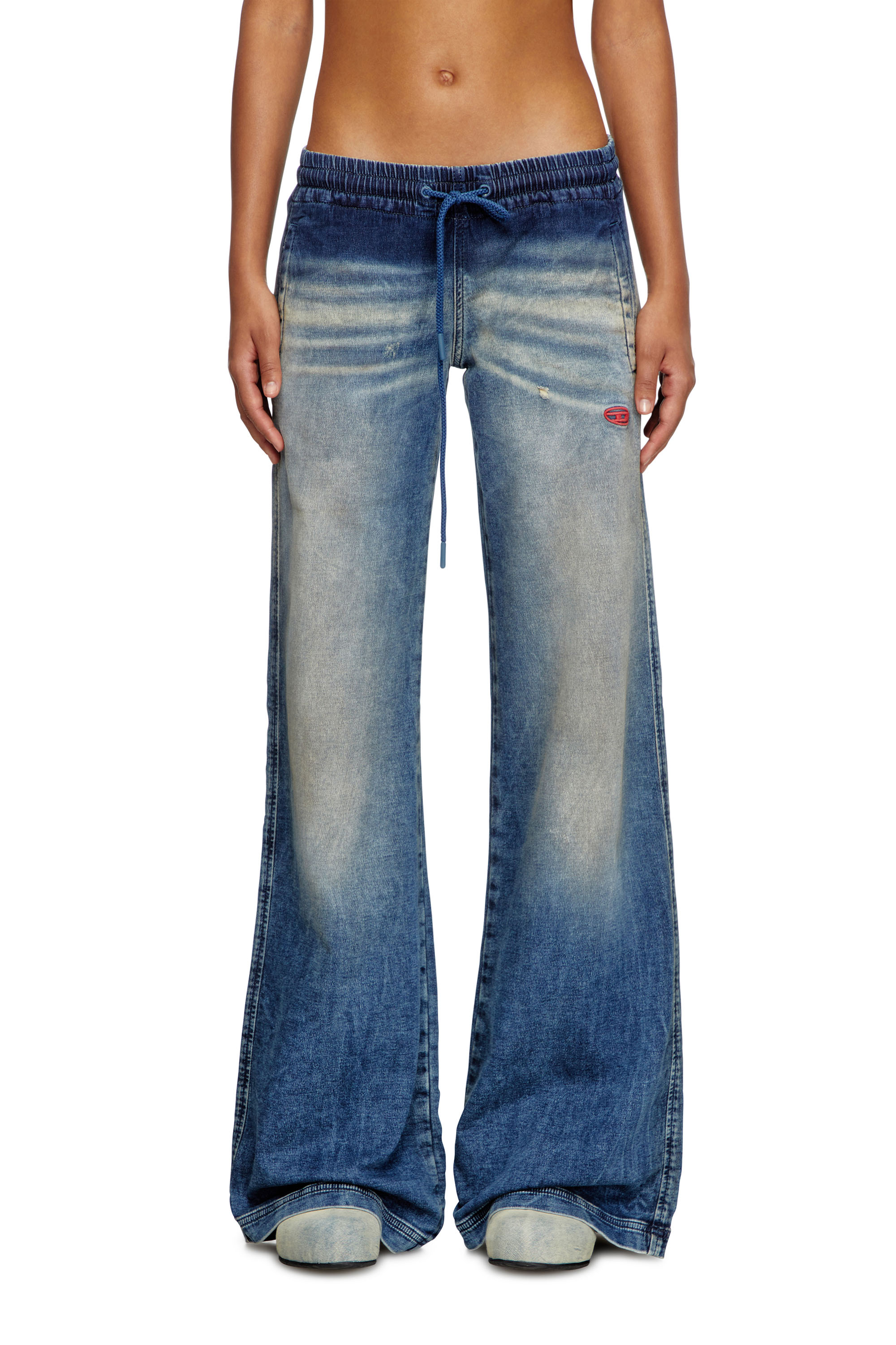 Diesel - Relaxed 2078 D-Ainty Joggjeans® 068PQ Donna, Blu medio - Image 2