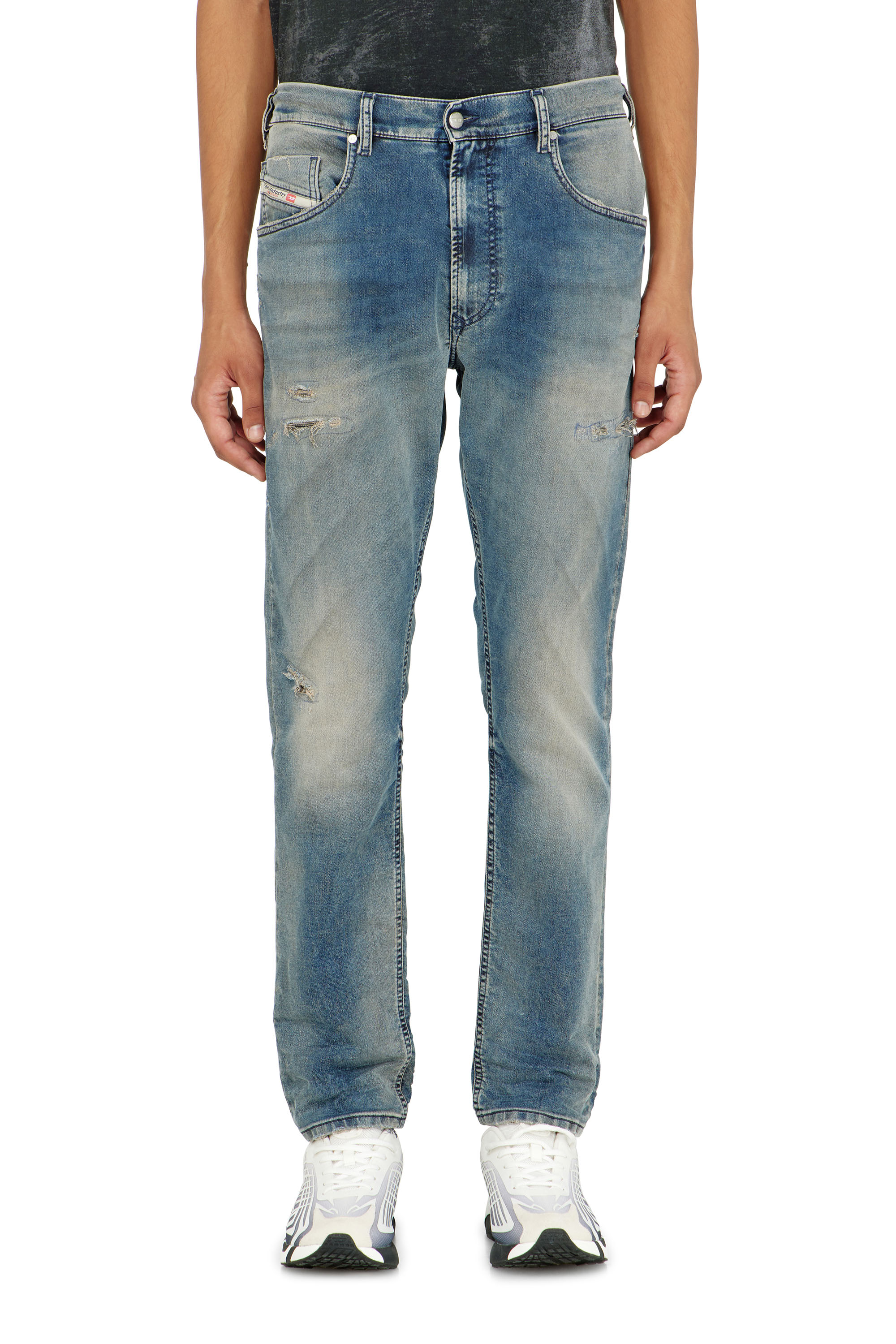 Diesel - Regular 2032 D-Krooley-BW Joggjeans&reg; 068WY Homme, Bleu moyen - Image 3