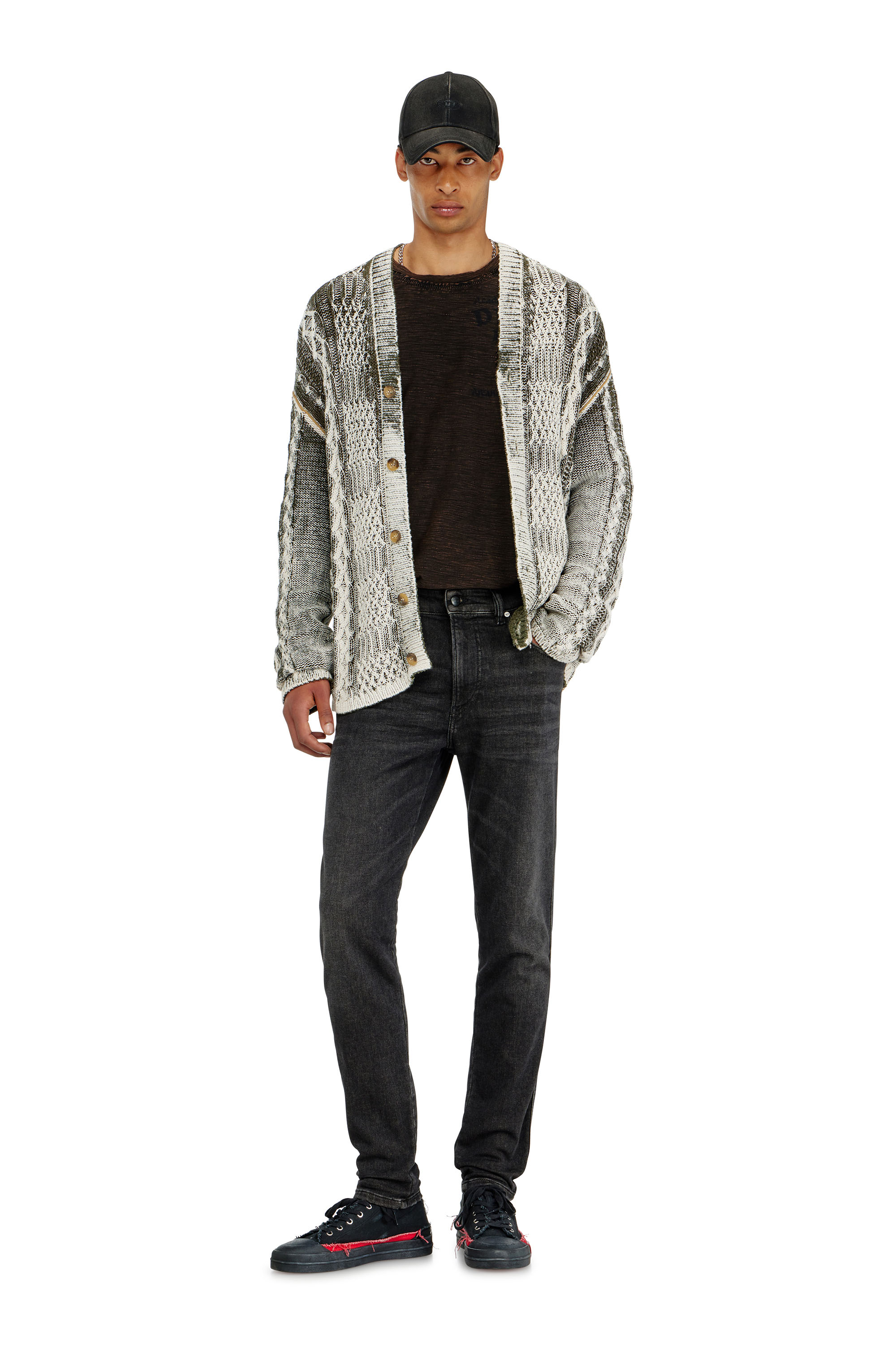 Diesel - Slim 2062 D-Strukt Joggjeans&reg; 09P92 Homme, Noir/Gris fonc&eacute; - Image 2
