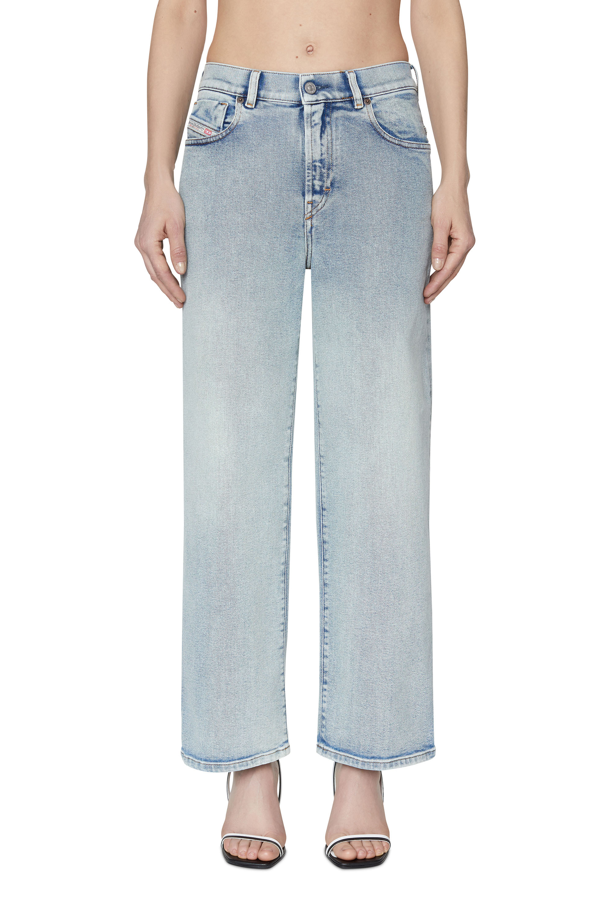 Diesel - 2000 09C08 Bootcut and Flare Jeans, Bleu Clair - Image 1
