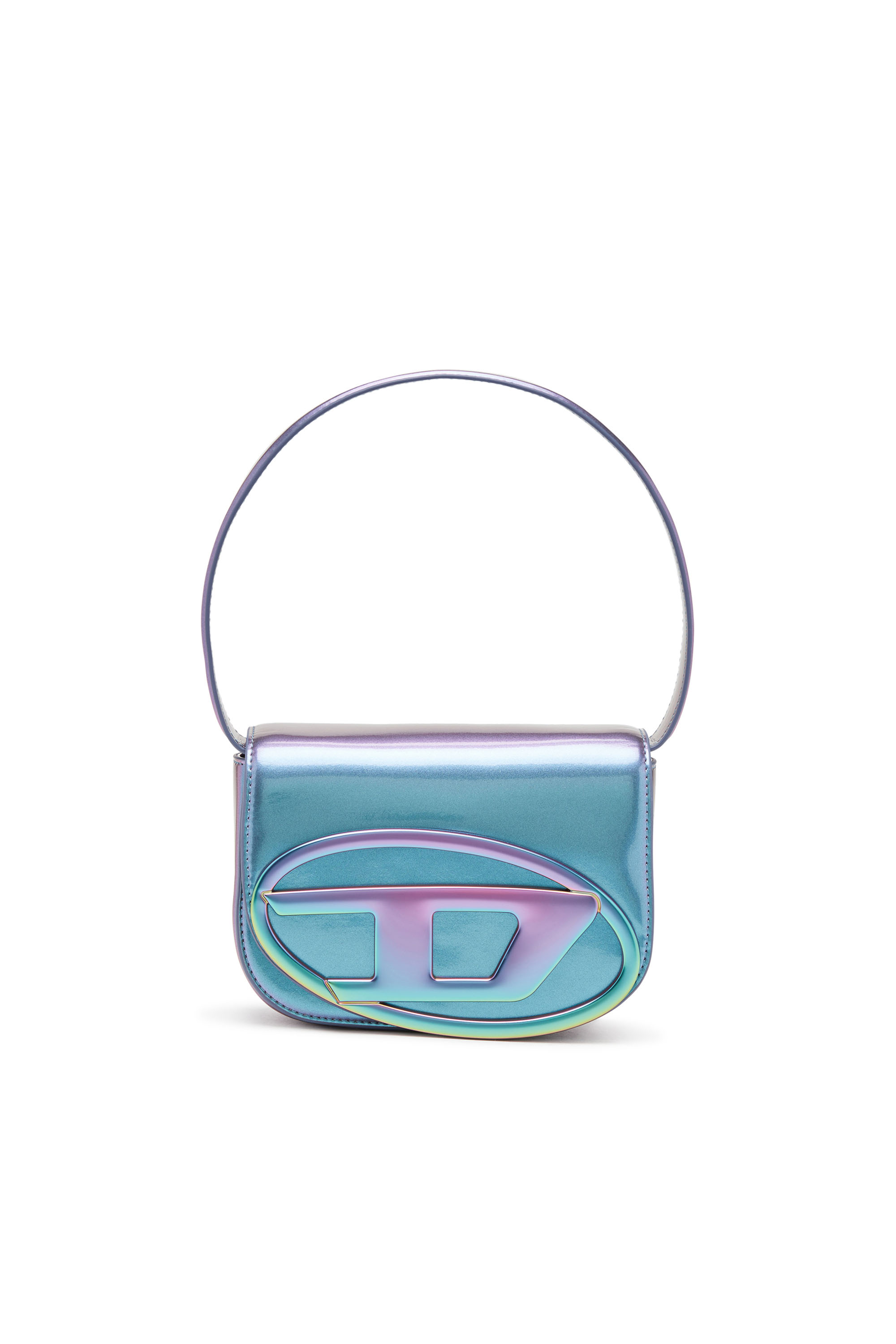 Diesel - 1DR, Woman 1DR-Iconic shoulder bag with iridescent effect in Blue - Image 2