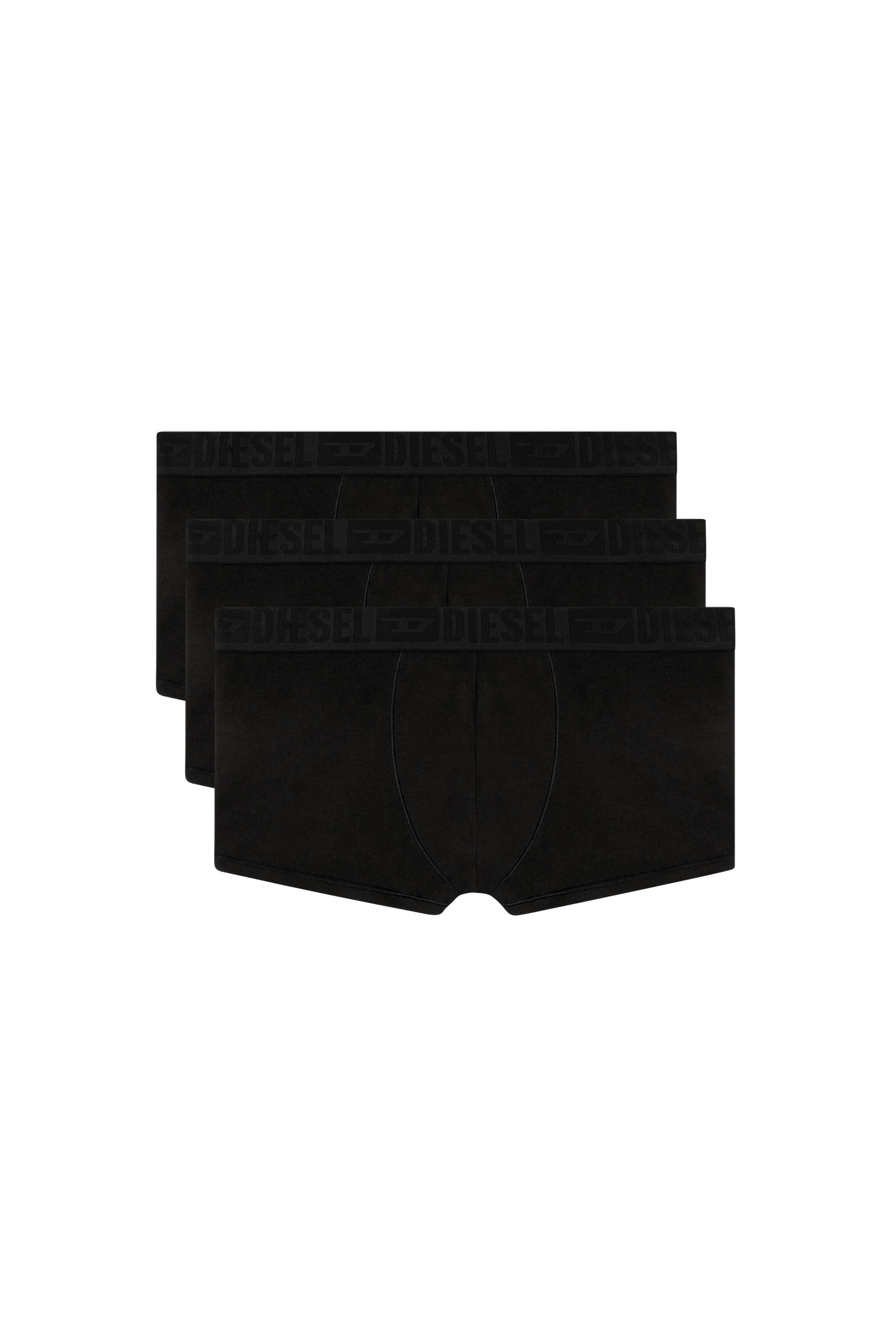 Diesel - BENJAMIN-D-MONO-3PACK, Set da tre paia di boxer tinta unita Uomo in Nero - 2