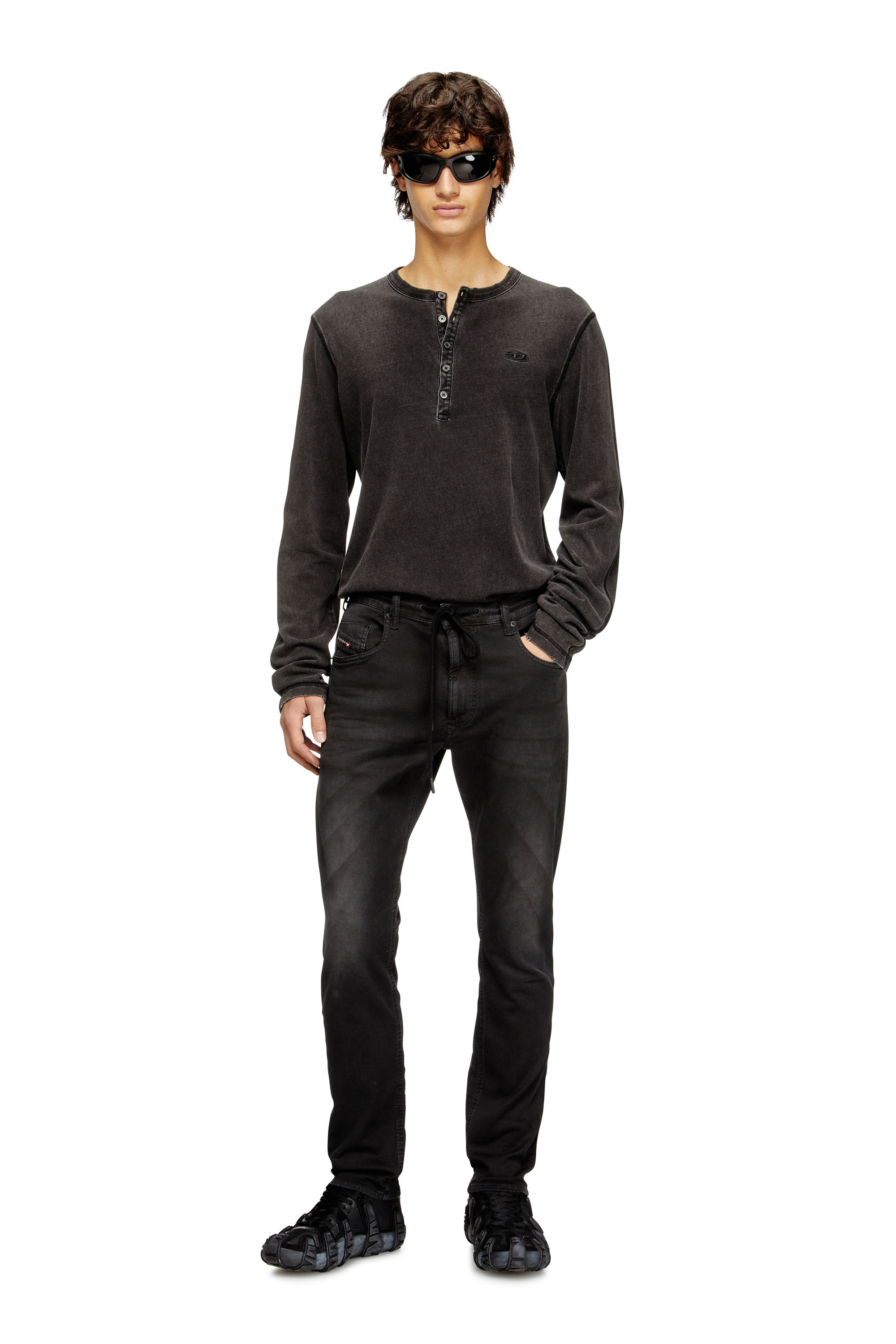 Diesel - Herren Regular 2032 D-Krooley Joggjeans® 0670M, Schwarz - 1