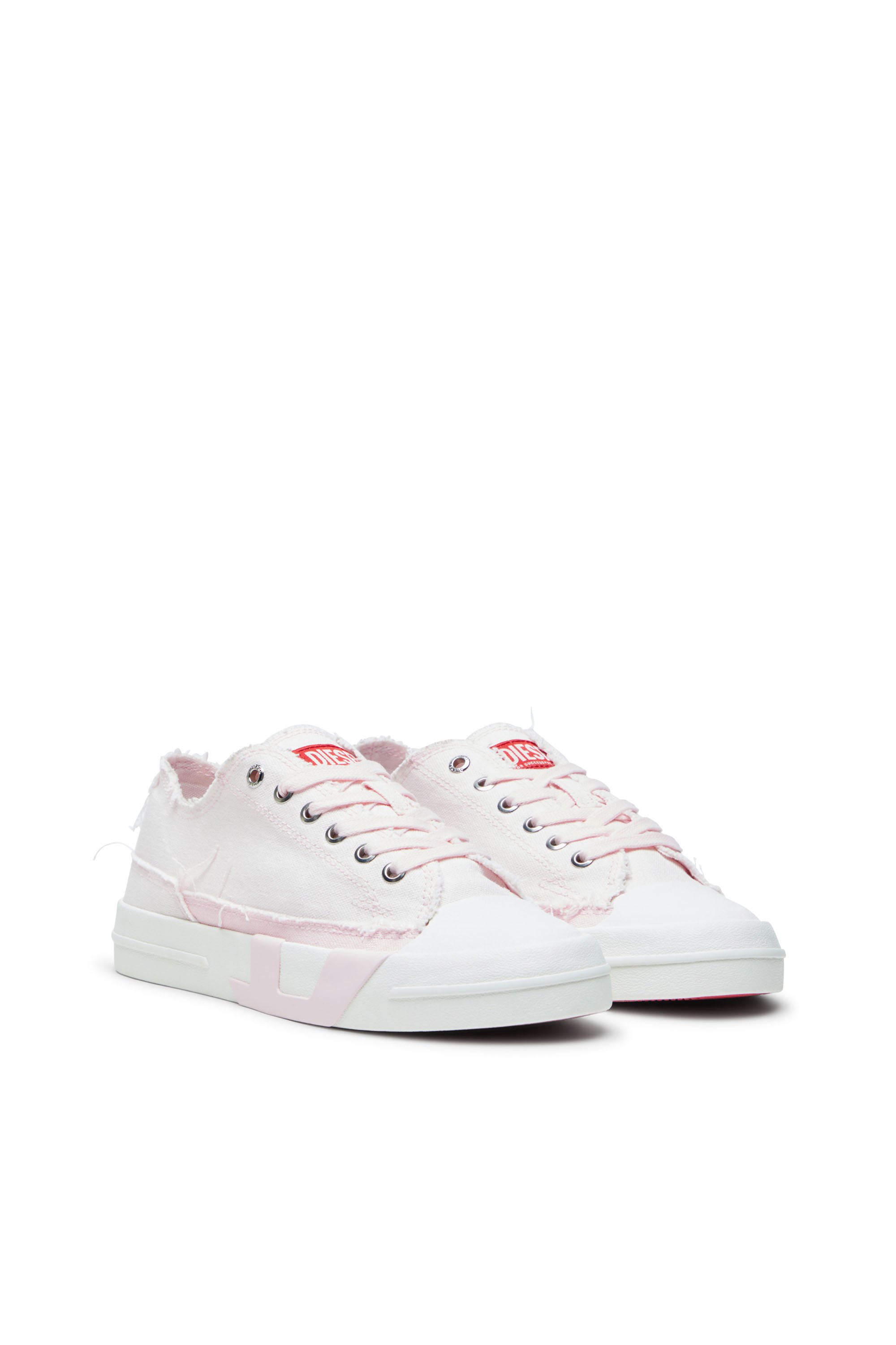 Diesel - S-D-VERSE LOW W, S-D-Verse-Sneaker in canvas sfrangiato Donna in Multicolor - 2