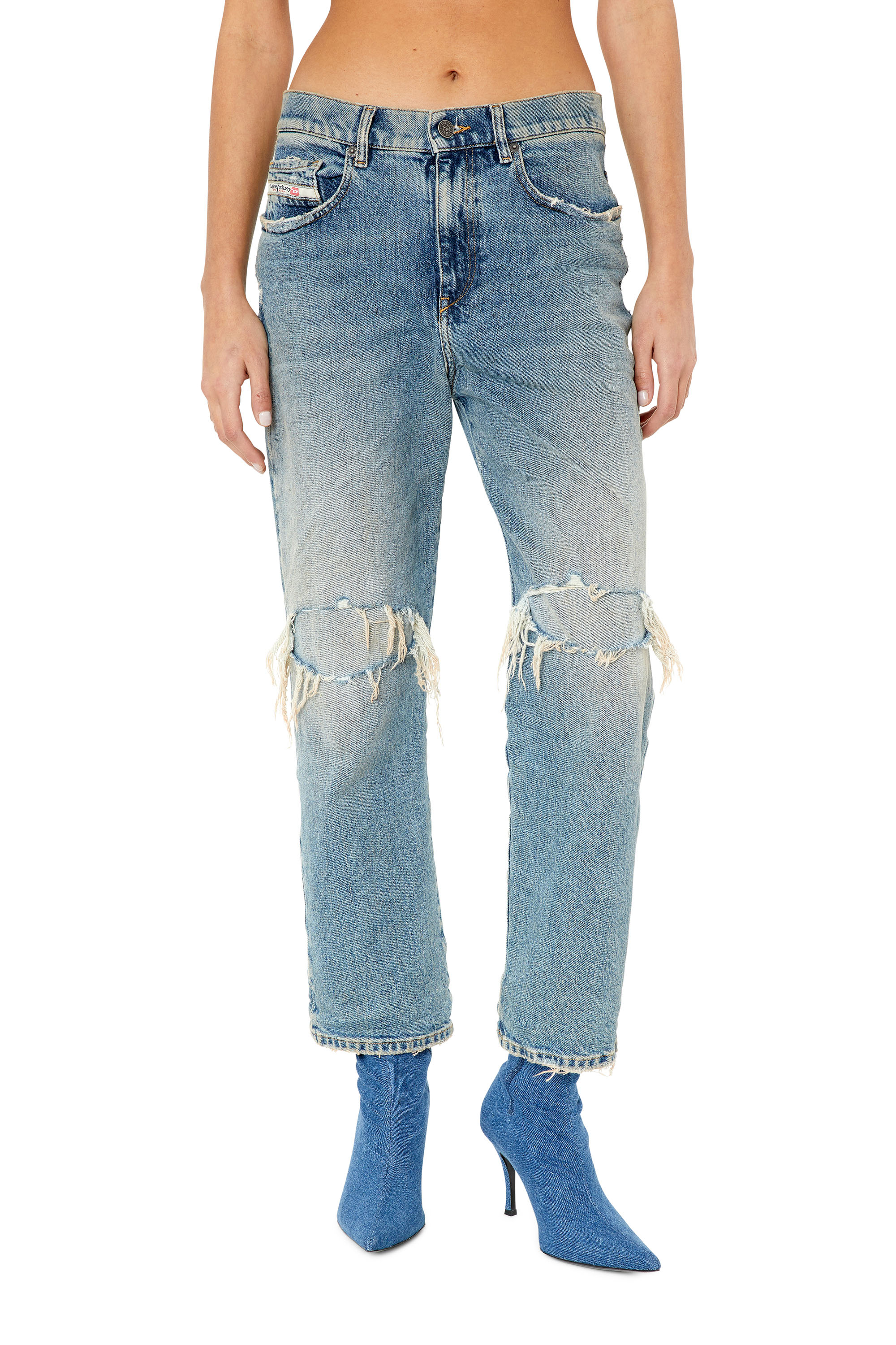 Diesel - Boyfriend Jeans 2016 D-Air 007M8, Blu medio - Image 1