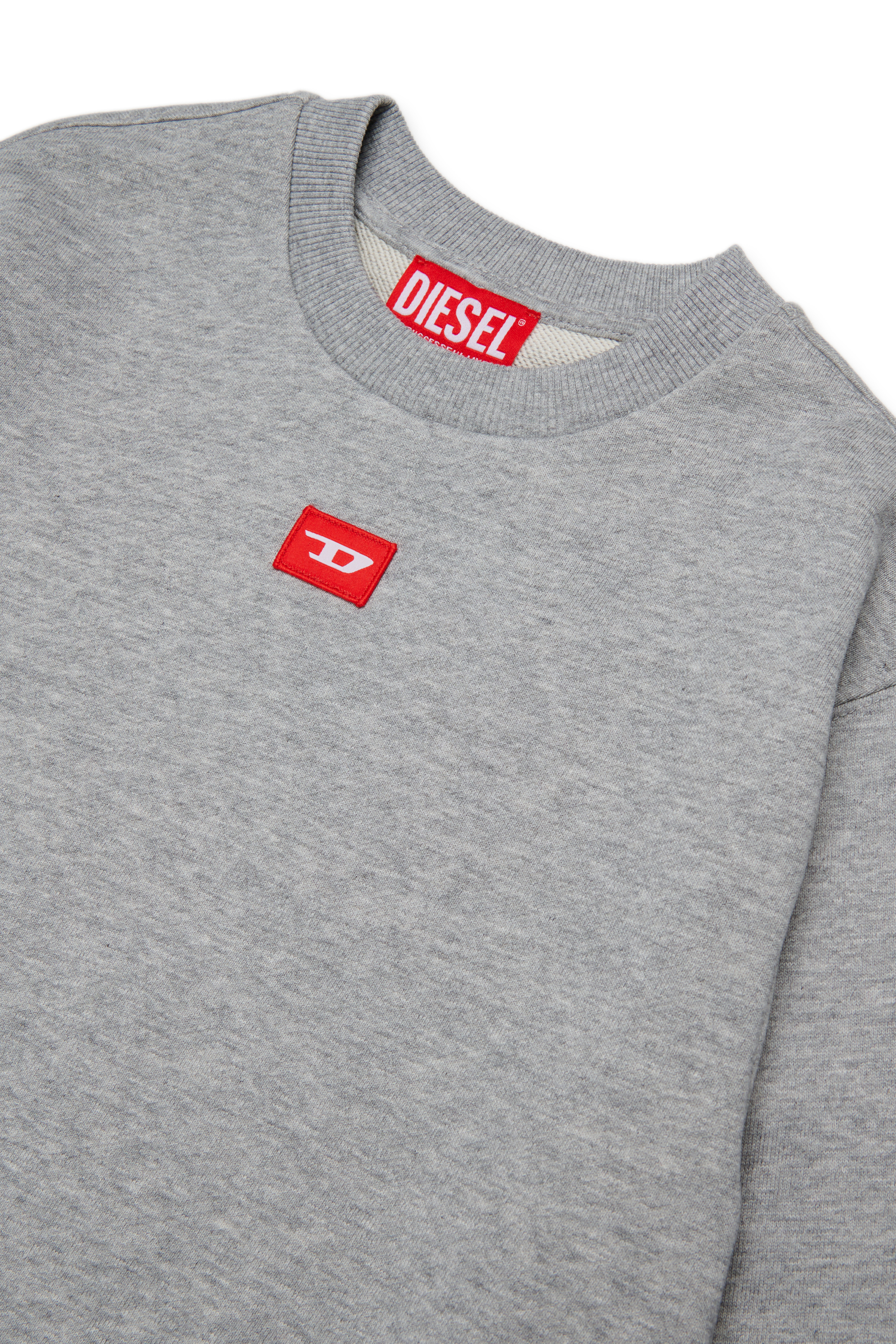 Diesel - SXGIN OVER, Sweat-shirt avec petit &eacute;cusson logo Mixte in Gris - 3