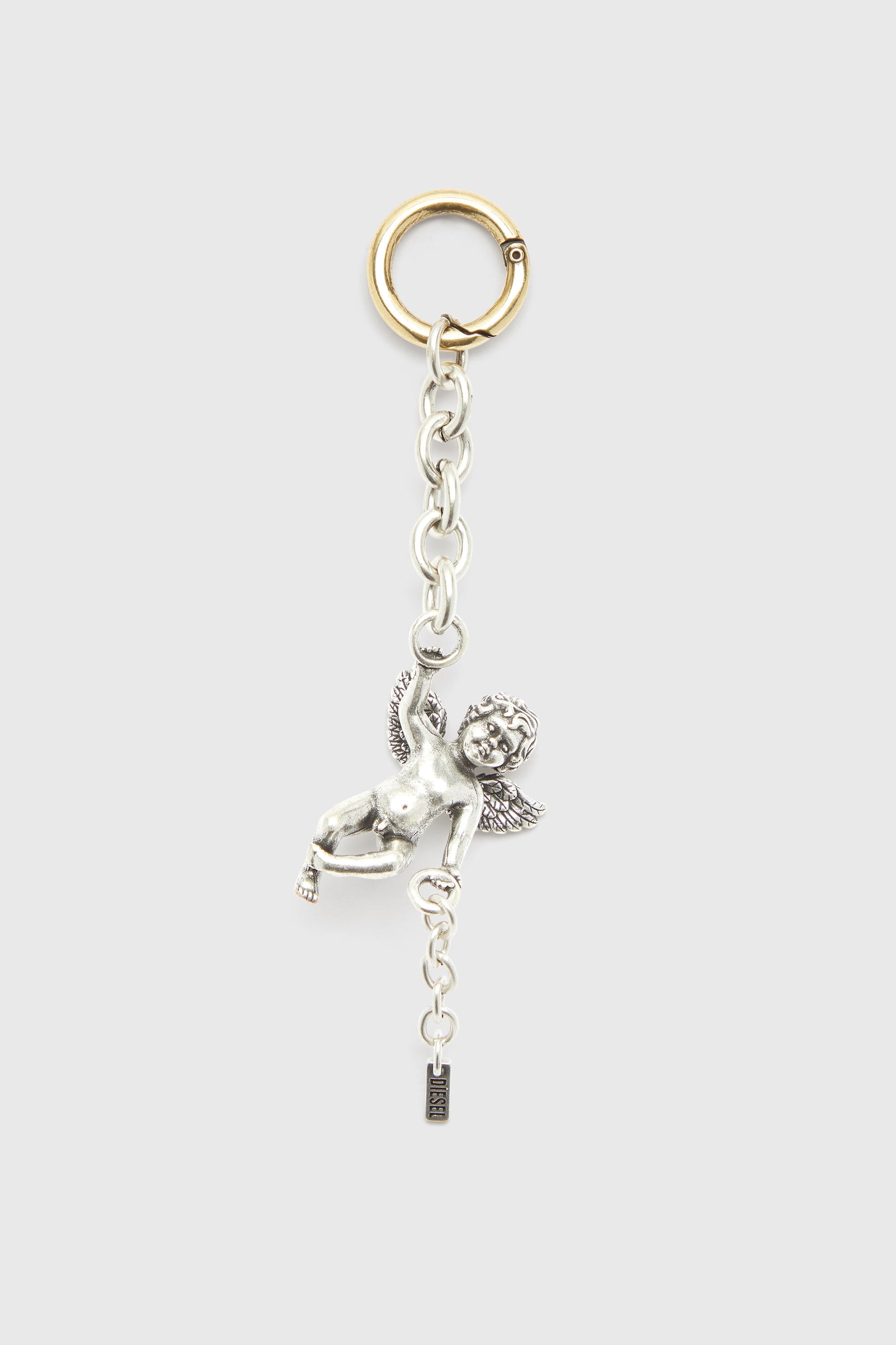 Diesel - CHARM-ANGEL, Breloque ch&eacute;rubin en m&eacute;tal Femme in Gris argent&eacute; - 1