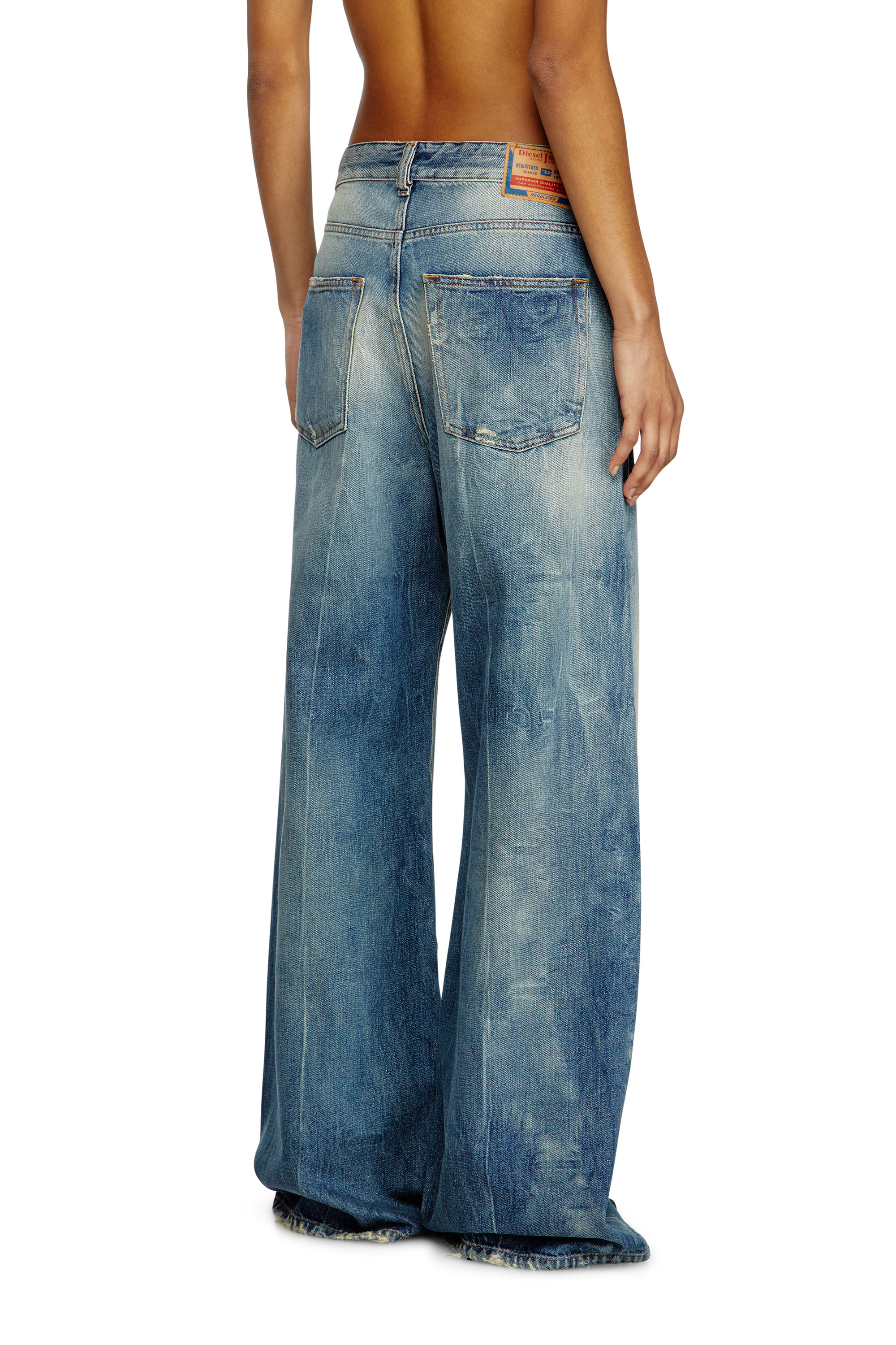 Diesel - Relaxed Jeans 1996 D-Sire 09L47 Donna, Blu medio - Image 4