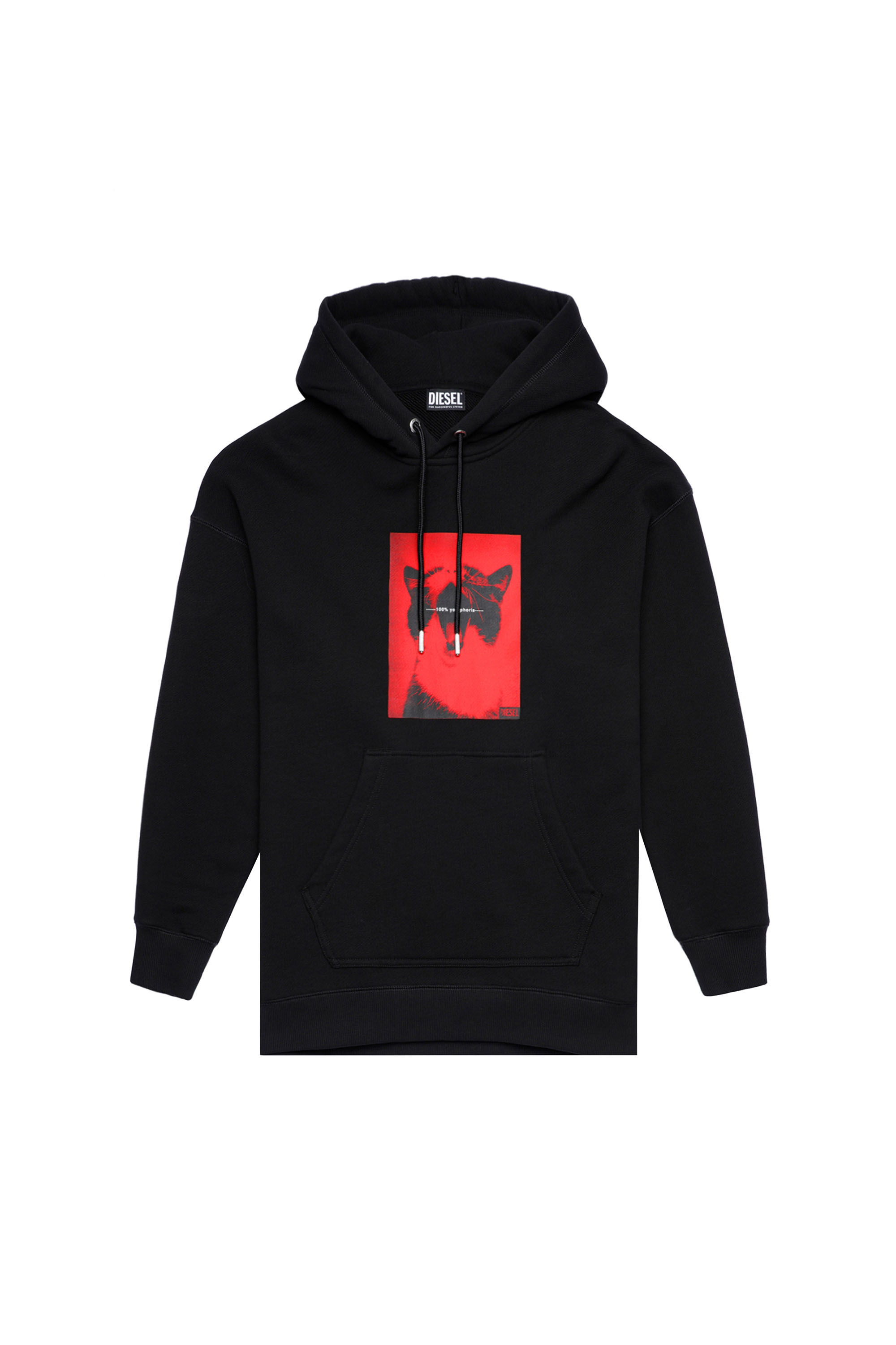 F-GULLY-HOOD, Noir - Pull Cotton