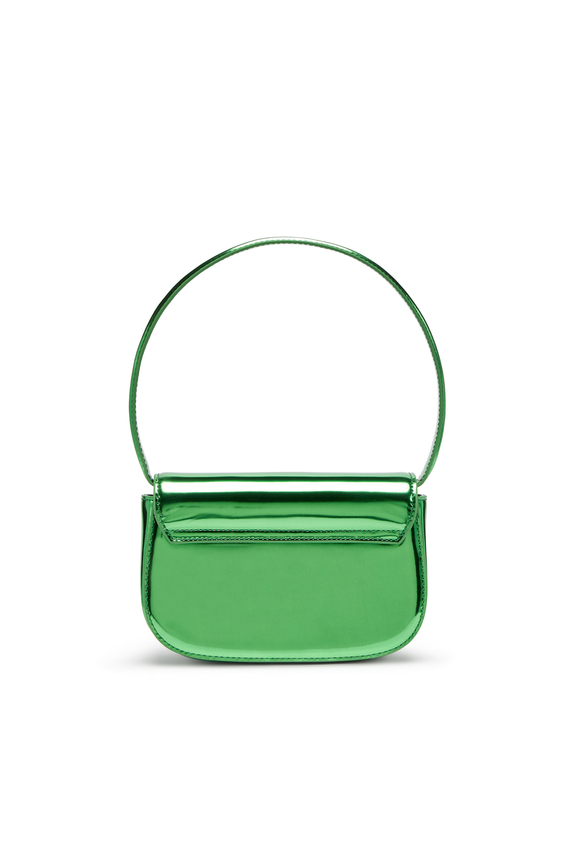 Diesel - 1DR, 1DR-Iconica borsa a spalla in pelle specchiata Donna in Verde - 3