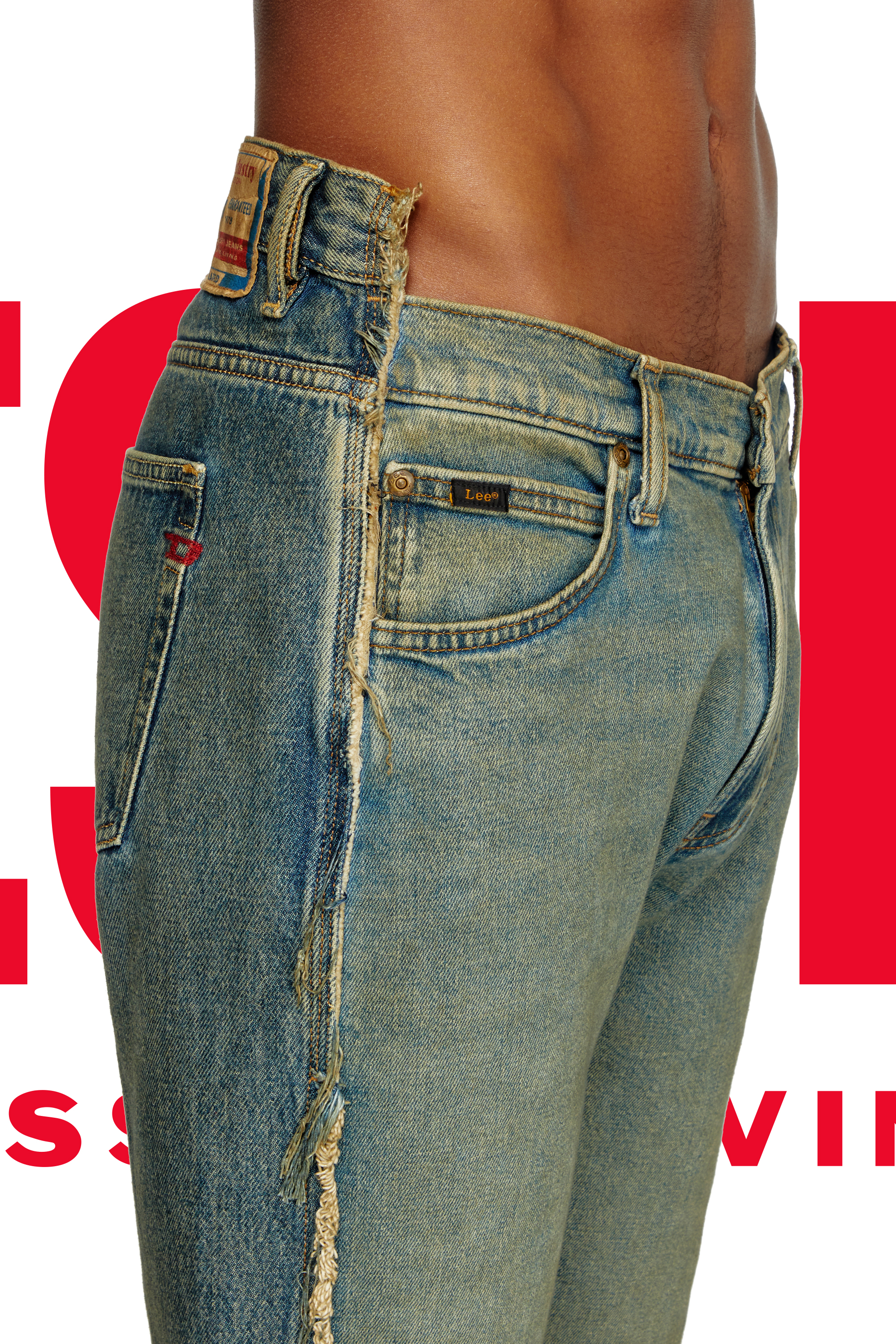 Diesel - Herren Regular Jeans Dieseloves 04 09M98, Dunkelblau - 1