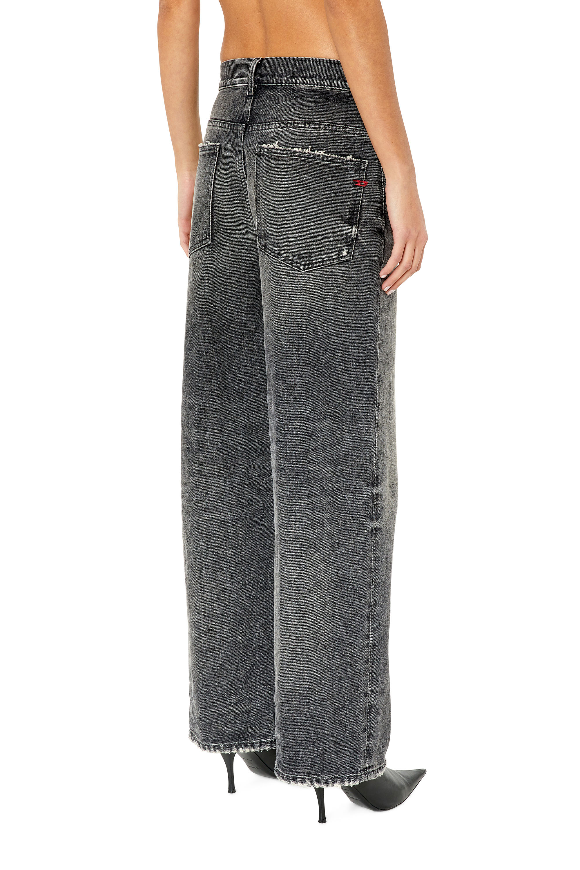 Diesel - 2000 007K8 Bootcut and Flare Jeans, Nero/Grigio scuro - Image 2