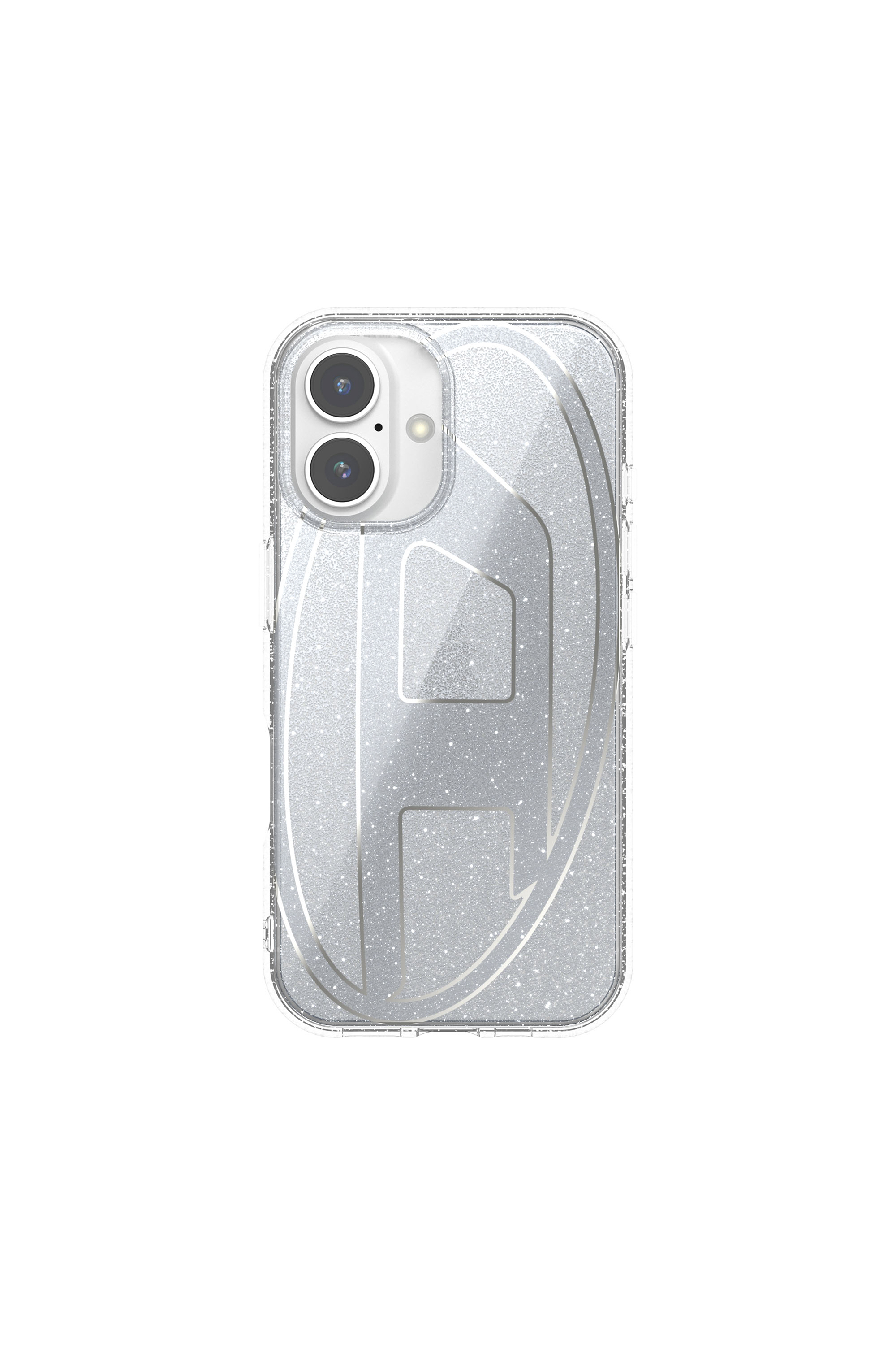 Diesel - 60151 AOP CASE, Coque paillet&eacute;e pour iP 16 Mixte in Gris argent&eacute; - 3