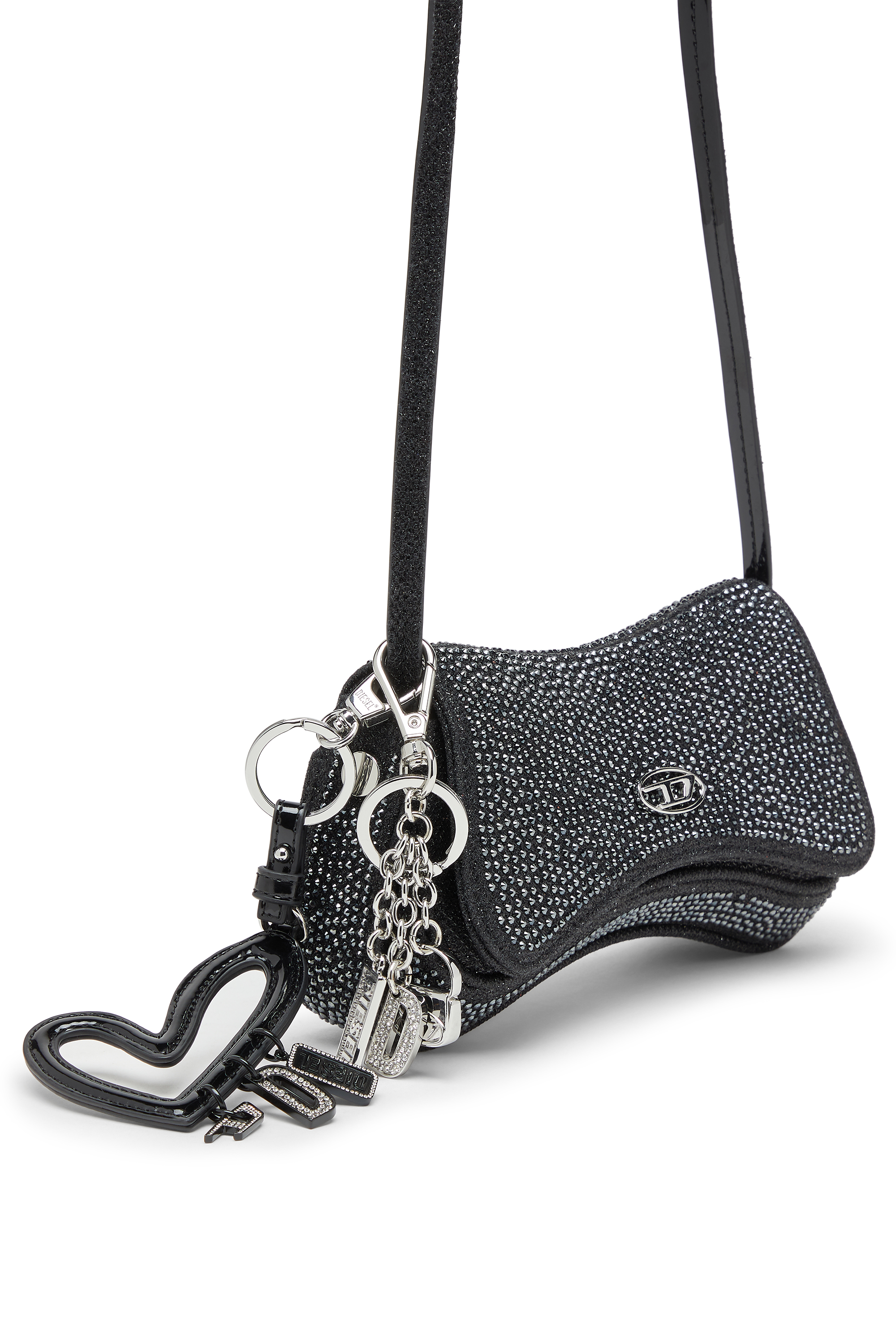 Diesel - MULTI II, Charm lucido a cuore Donna in Nero - 4