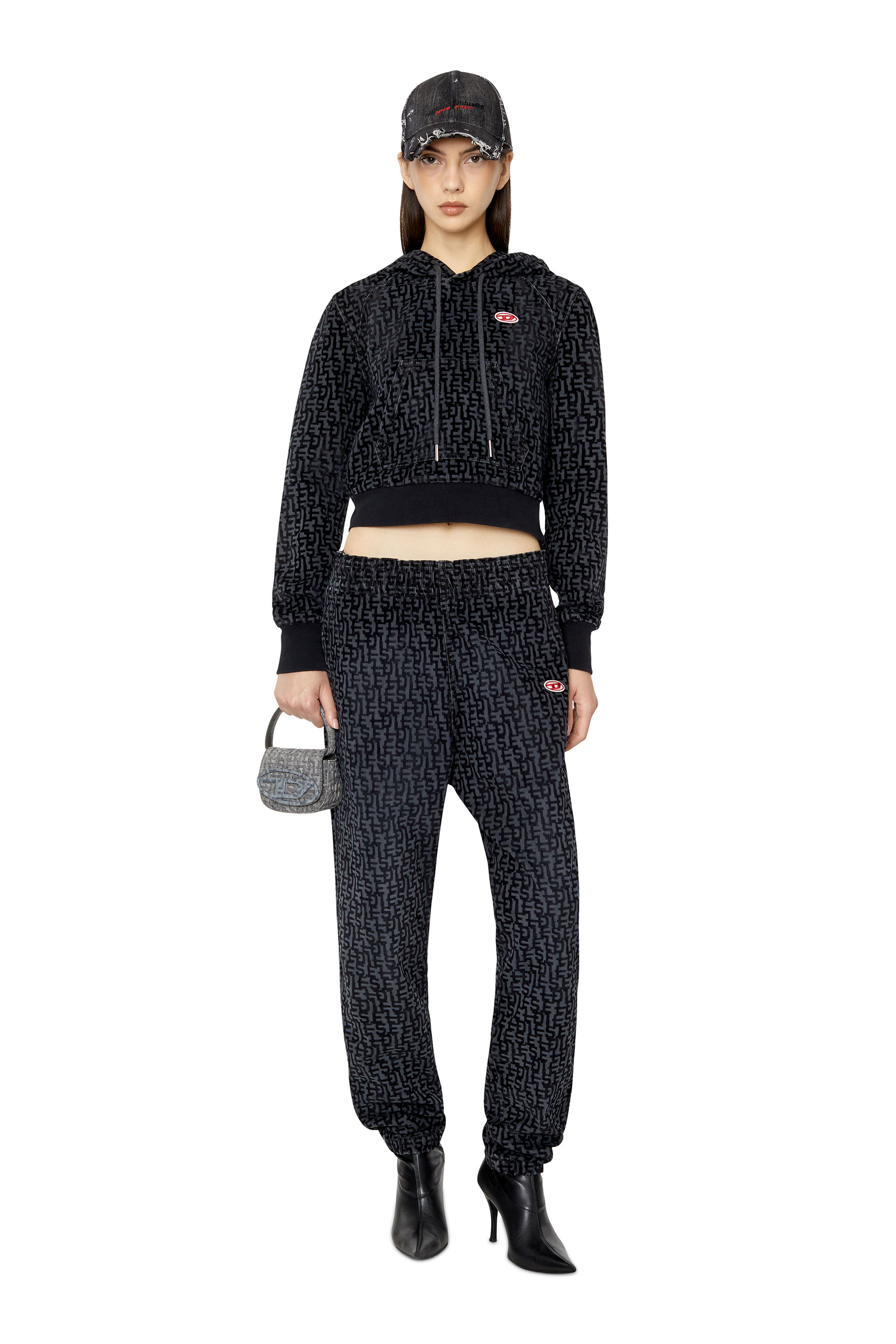 Diesel - D-Lab Track Denim 068AW Tapered, Schwarz/Dunkelgrau - Image 6