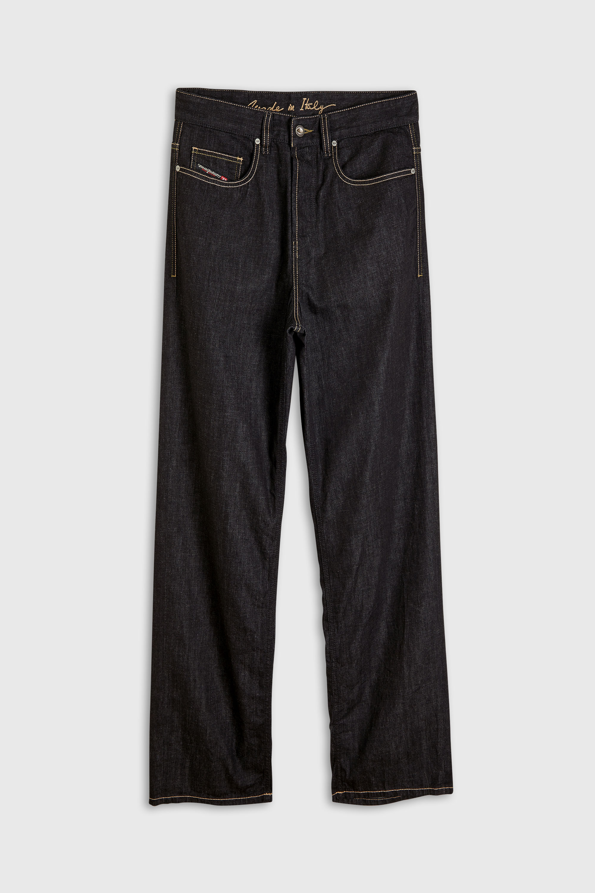 Diesel - Relaxed Jeans 2001 D-Macro 09R42 Uomo, Nero/Grigio scuro - Image 6