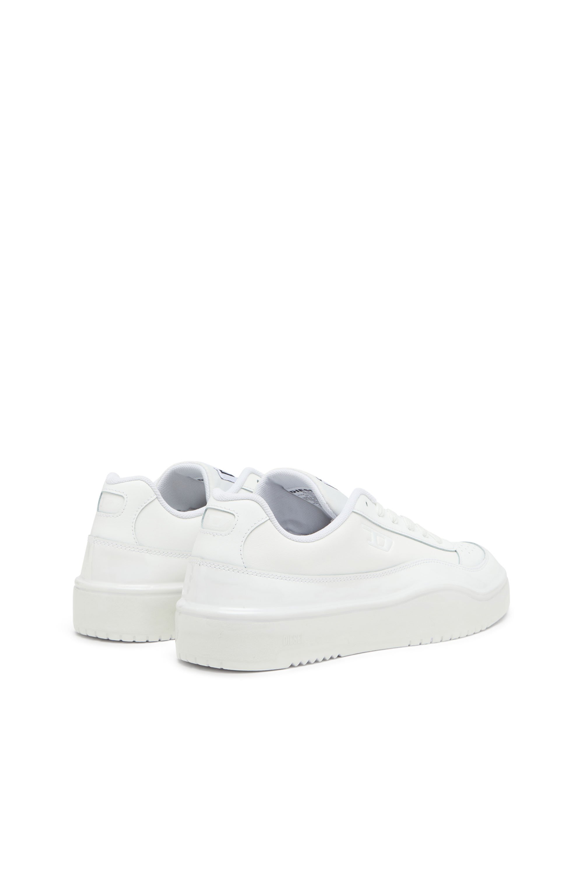 Diesel - S-TRACKER-D LOW, Man's S-Tracker-D-Silicone-dipped leather sneakers in White - 3