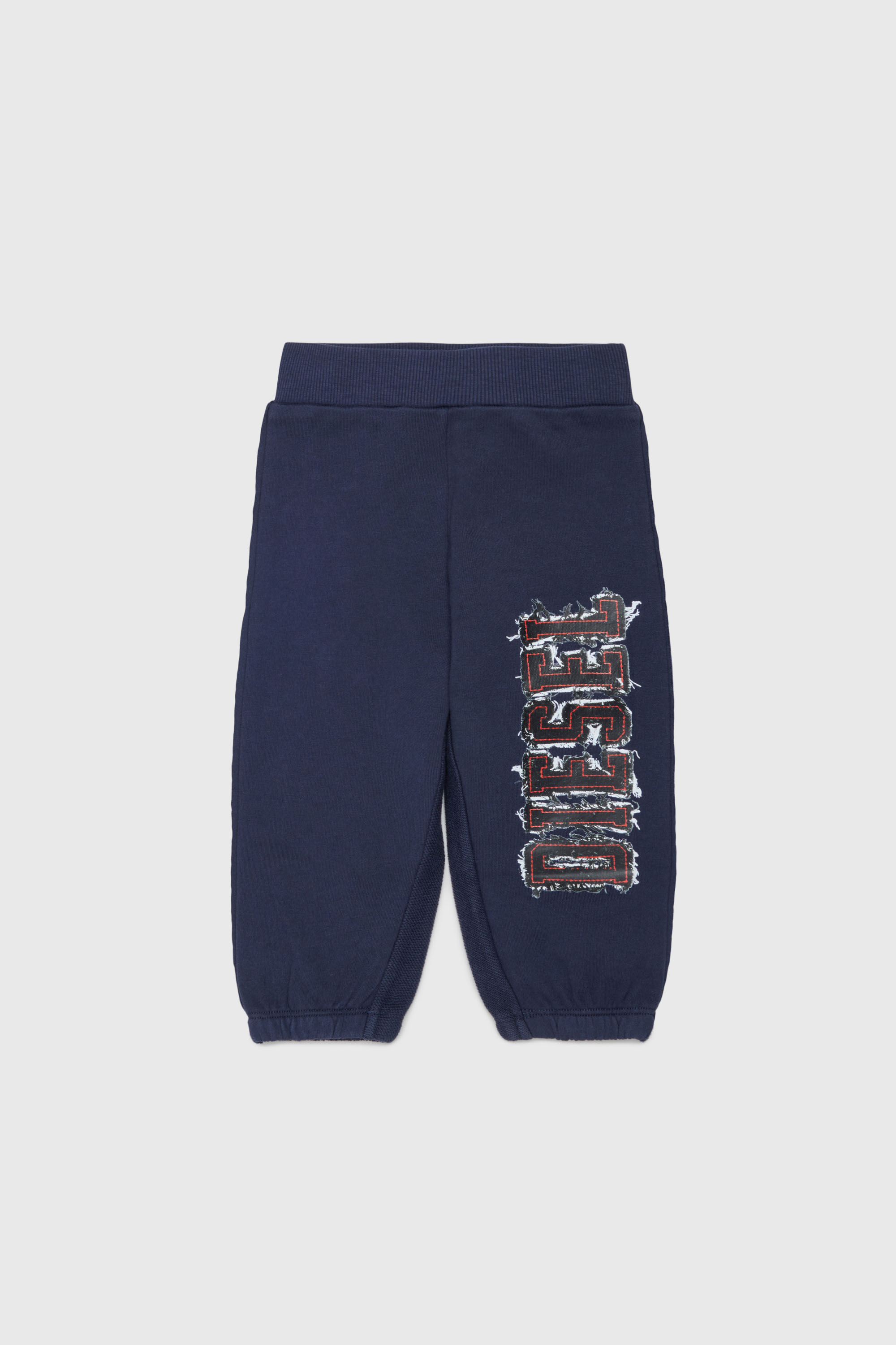 Diesel - PEANSB, Pantalon de surv&ecirc;tement avec logo effet effiloch&eacute; Homme in Bleu - 1