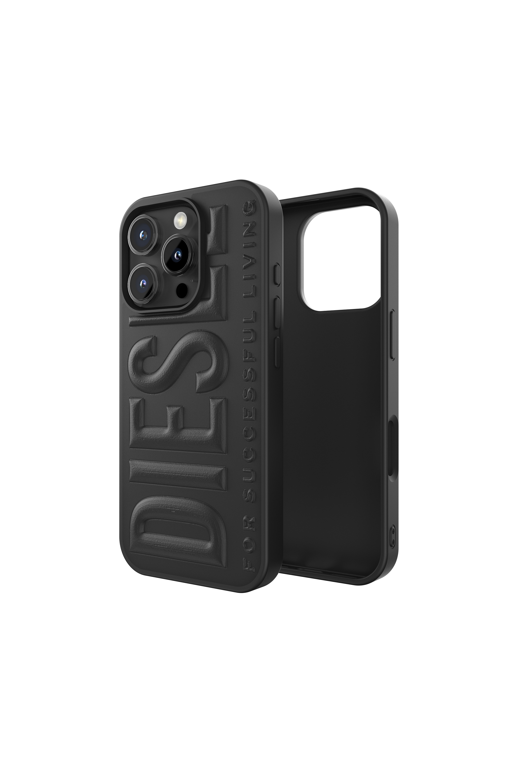 Diesel - 60210  MOULDED CASE, Unisex 3D Biscotto Case for iP 16 Pro in Schwarz - 1