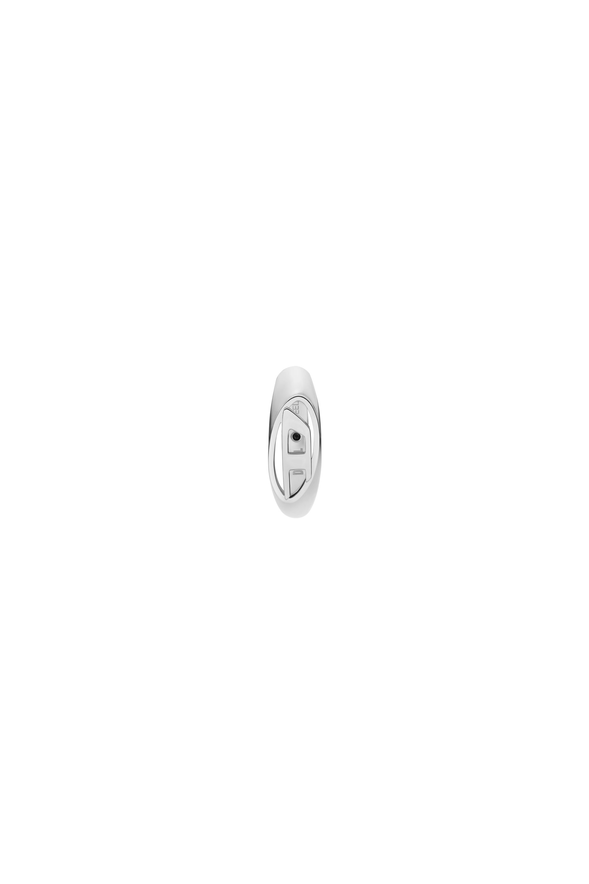 Diesel - DX1642040 JEWELLERY, Unisex's Stainless steel hoop earring in Silver - 2