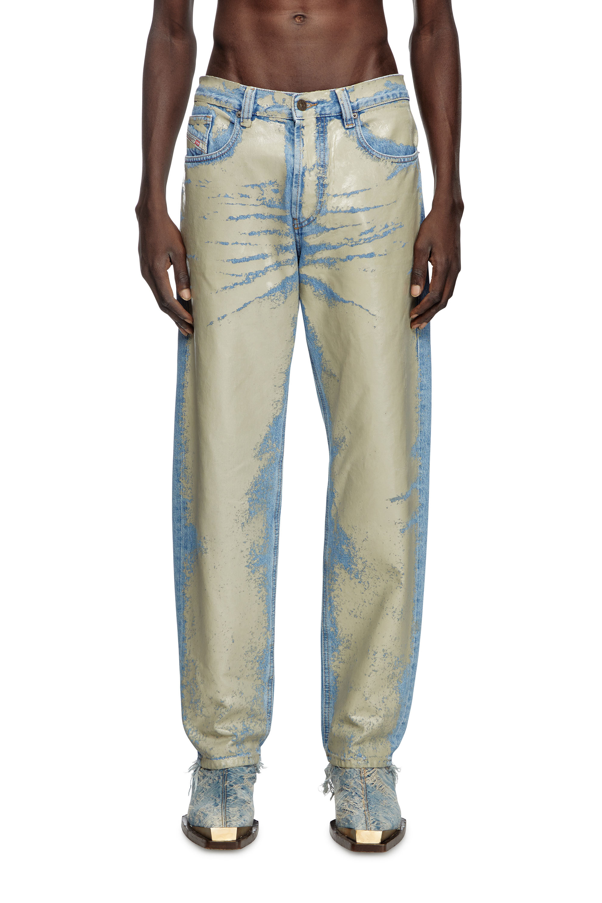 Diesel - Uomo Straight Jeans 2010 D-Macs 007AL, Marrone Chiaro - Image 2