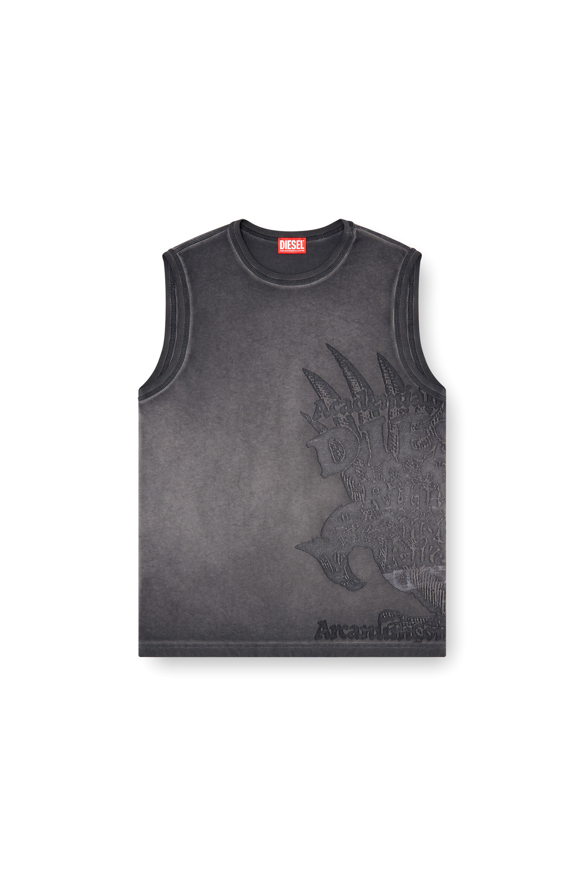 Diesel - T-RAWBISCO, D&eacute;bardeur sans manches avec graphismes emboss&eacute;s Homme in ToBeDefined - 2