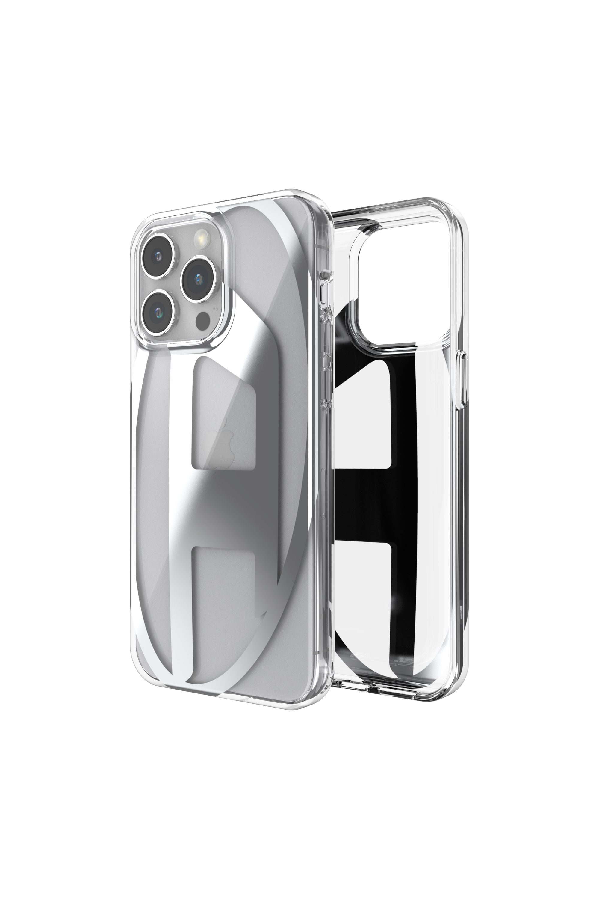 Diesel - 54204 MOULDED CASE, Unisex Handycase transparent D iP15 Pro Max in Silber - 1