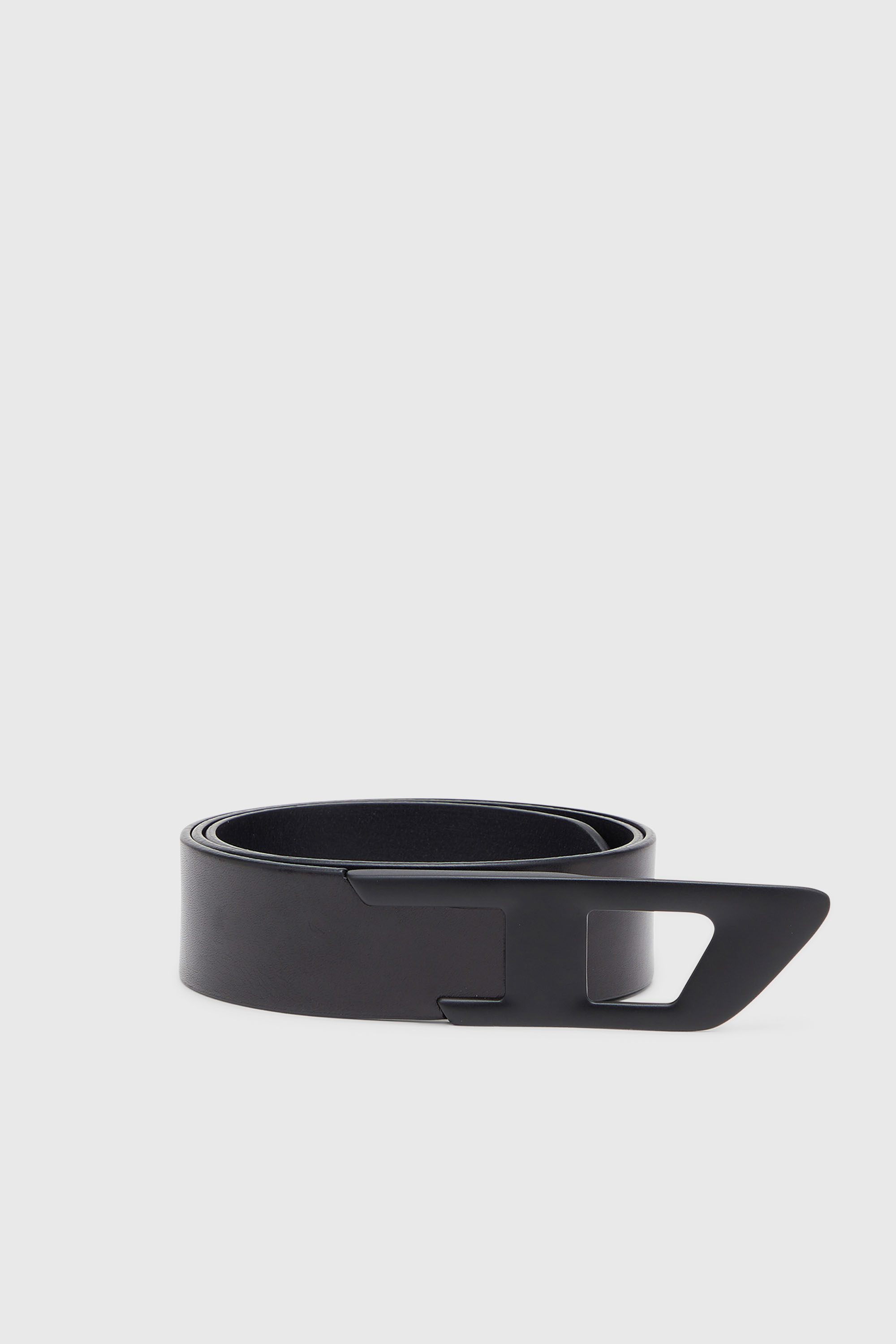 Diesel - B-D LOGO 2.0 40, Ceinture 4 cm en cuir avec boucle D en m&eacute;tal Mixte in Noir - 1