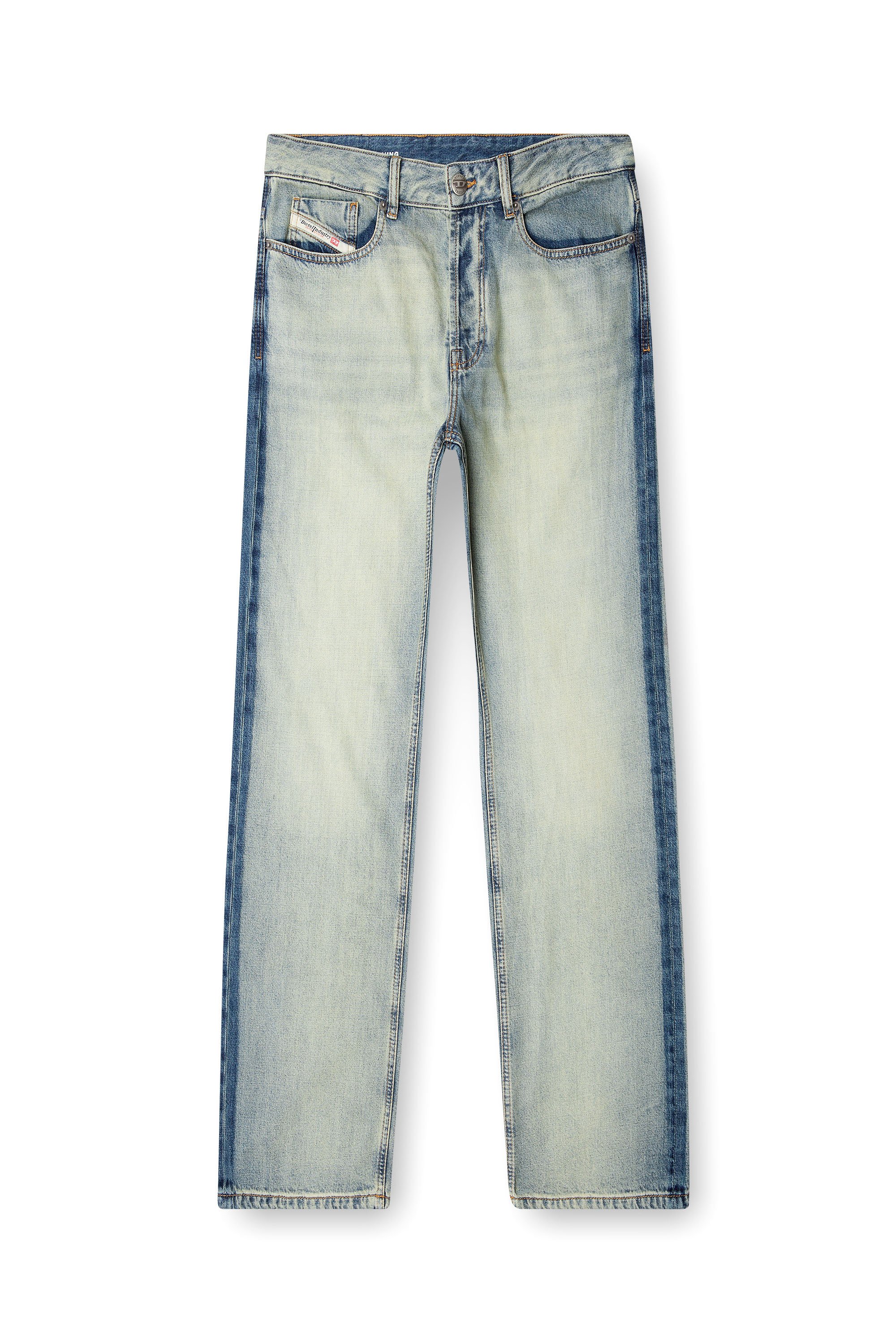 Diesel - Relaxed Jeans 1980 D-Eeper 0ABDF Uomo, Blu Chiaro - Image 3