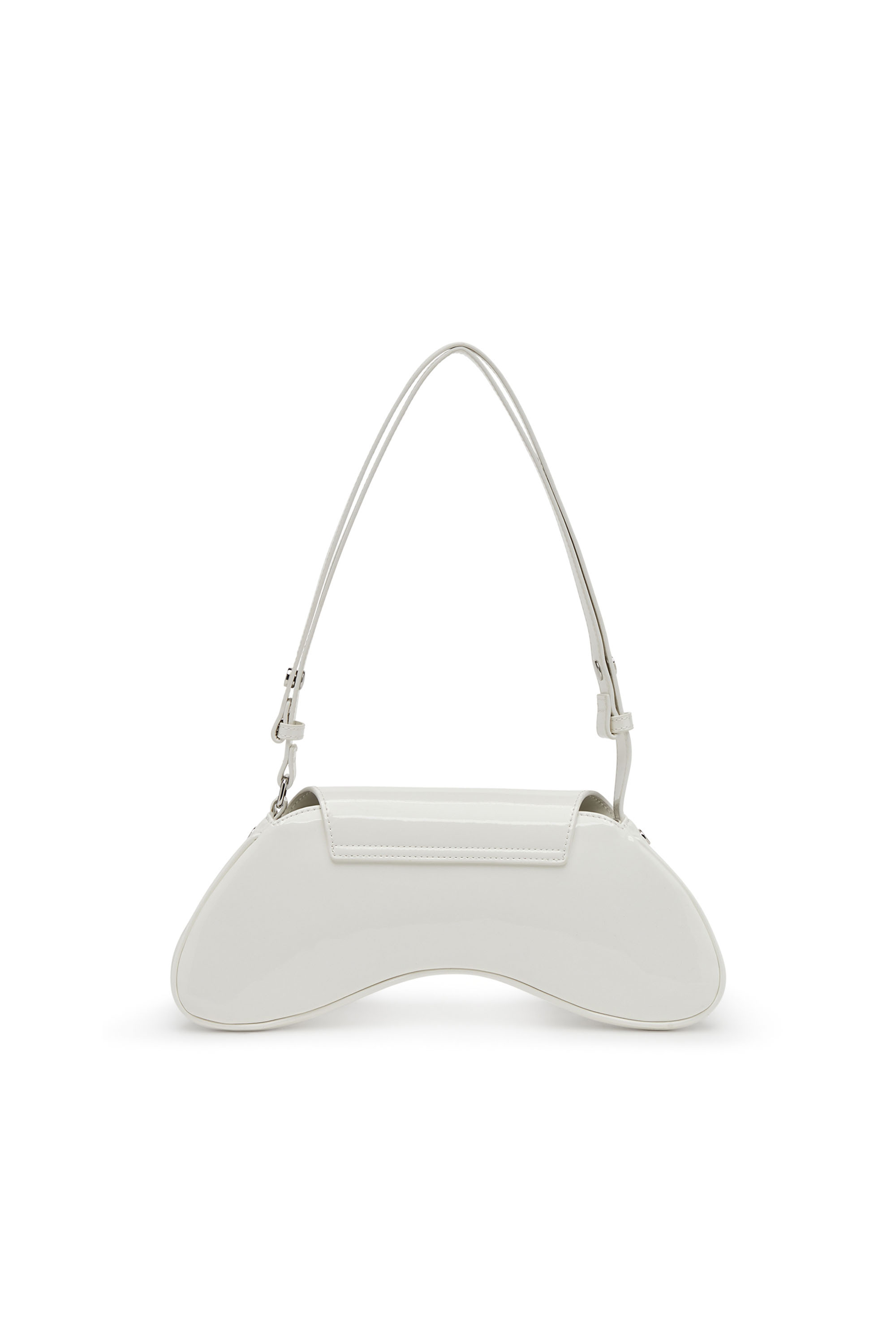 Diesel - PLAY CROSSBODY, Woman Play-Glossy crossbody bag in White - Image 2